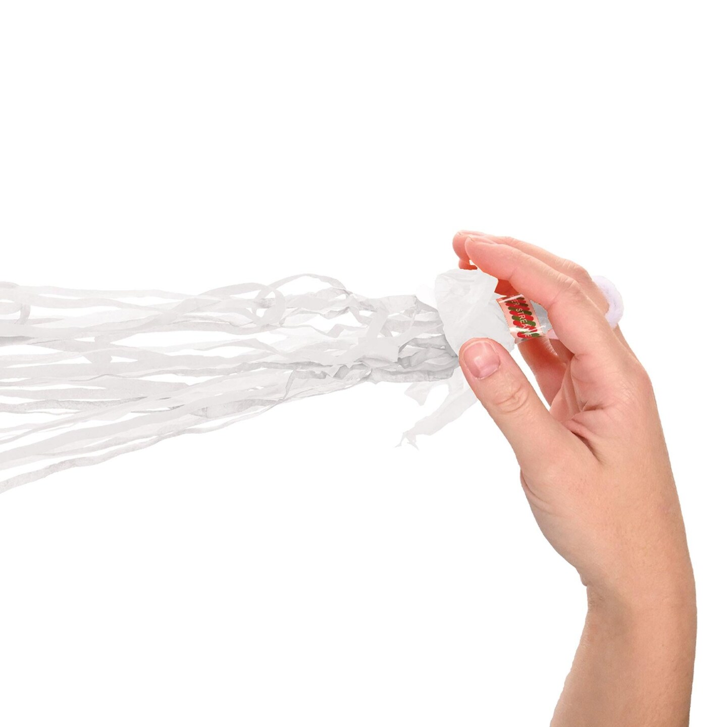 25 Pack Beistle Handheld White Party Streamer Bundles