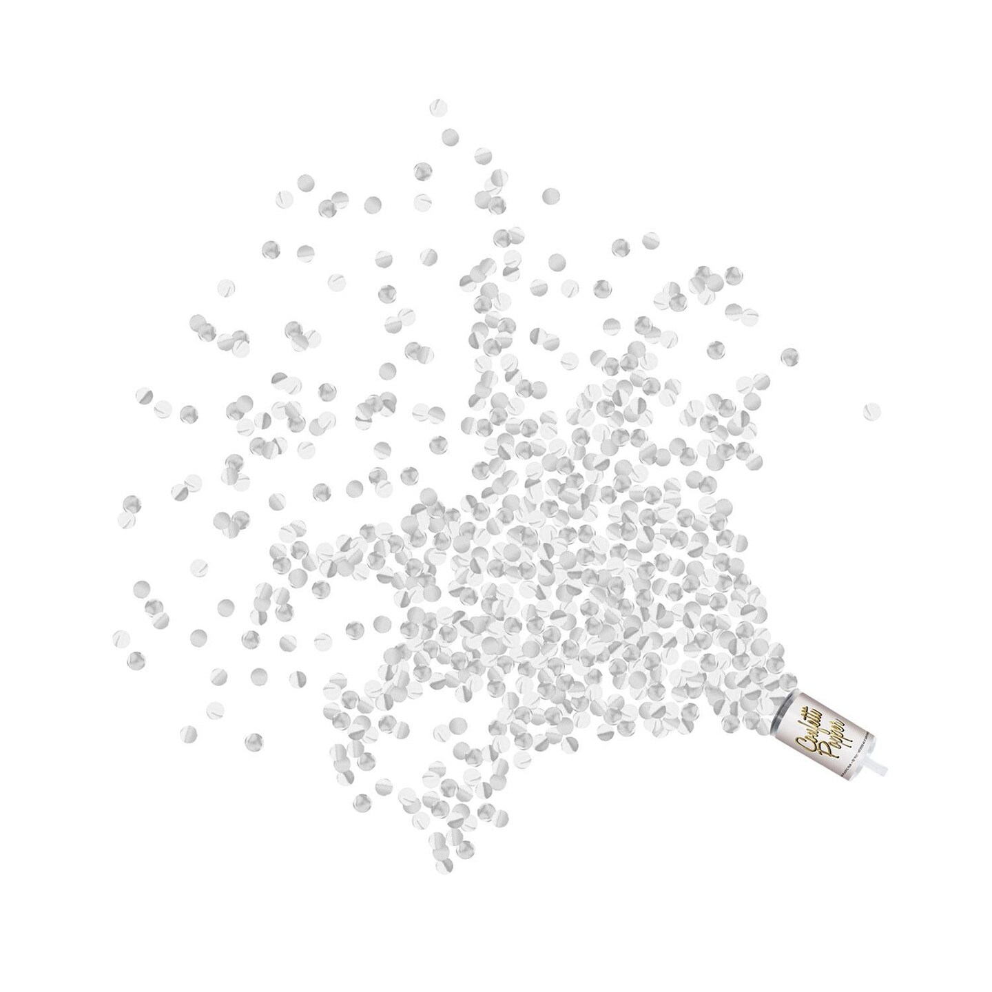 48 Pack Beistle Push Up Party Confetti Poppers - silver