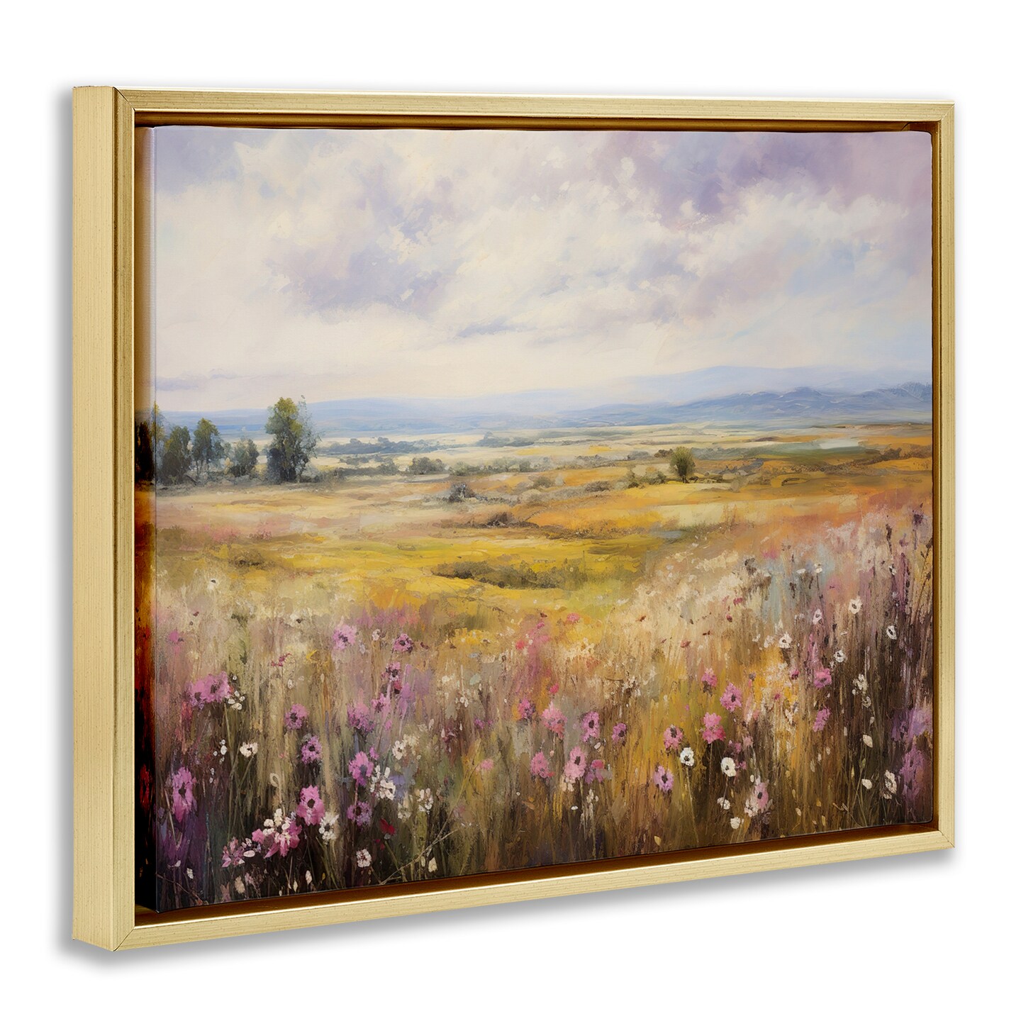 Stupell Industries Vast Meadow with Subtle Flowers Floating Frame Design by Franklyn Gregory