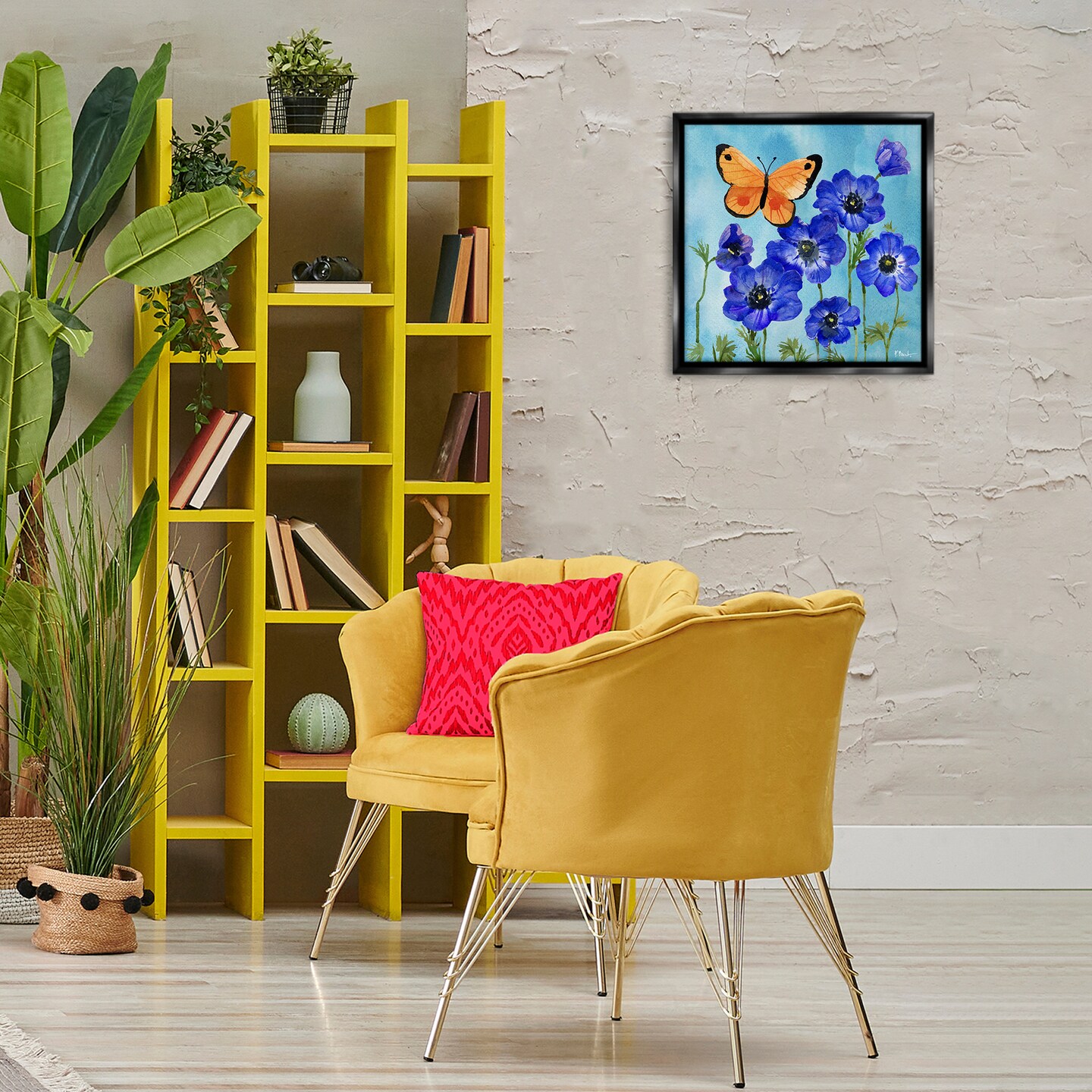 Stupell Industries Poetic Monarch Butterfly Floating Frame Design by Paul Brent