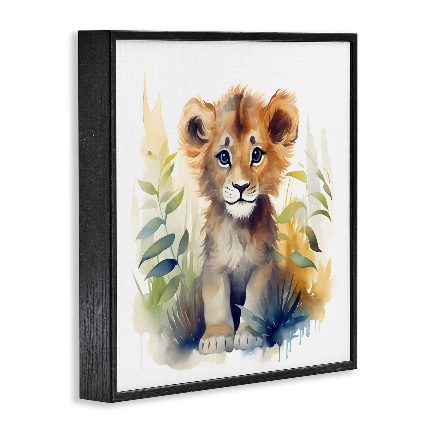 Stupell Industries Crafty Critters Lion Framed Giclee, design by Steve Hunziker