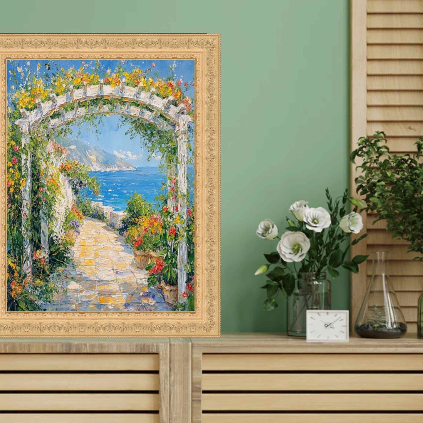 French Gold Leaf Ornate Picture Frame 22x28 frame