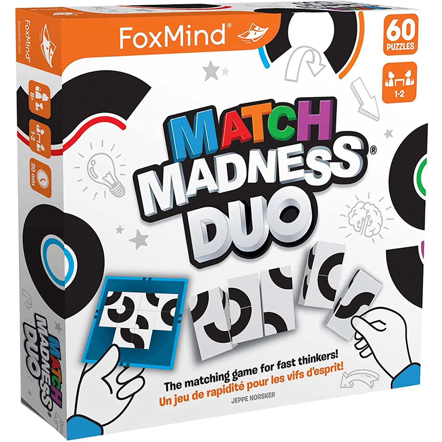 Foxmind Games: Match Madness Duo, The Matching Game for Fast Thinkers, Fast-Paced and Action-Packed, Pattern Recognition and Dexterity,