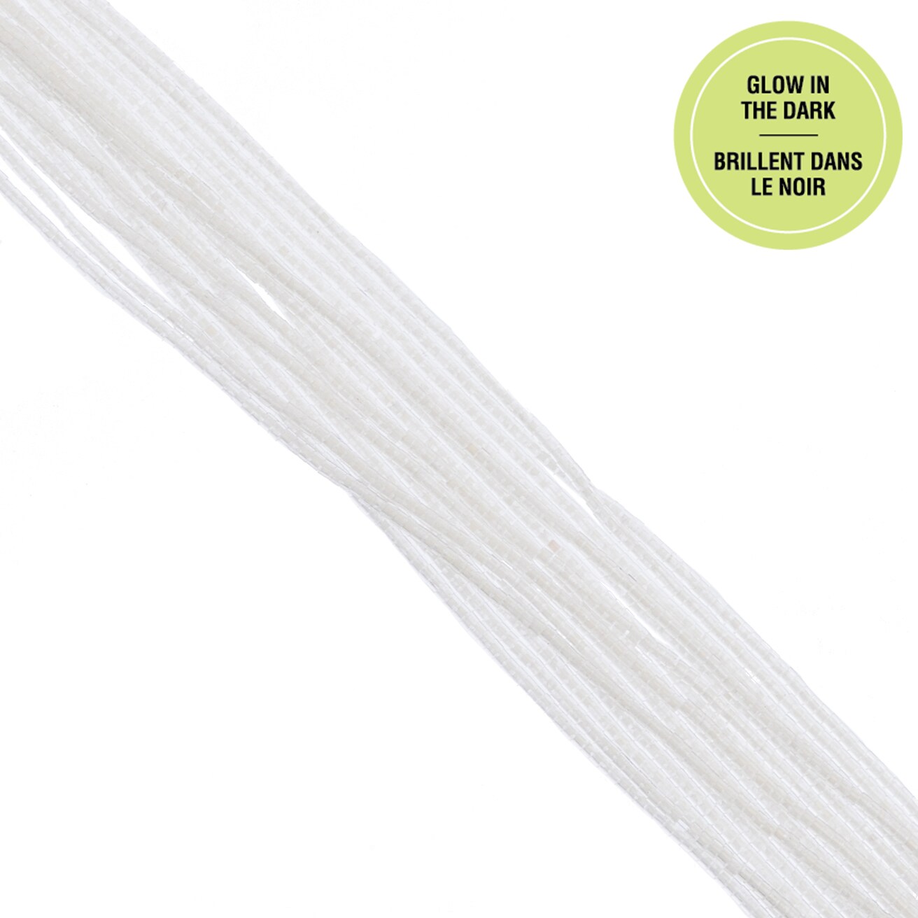 John Bead Glow in Dark Cylin Beads 11/0 Glass Cylindrical Seed Beads, 23g