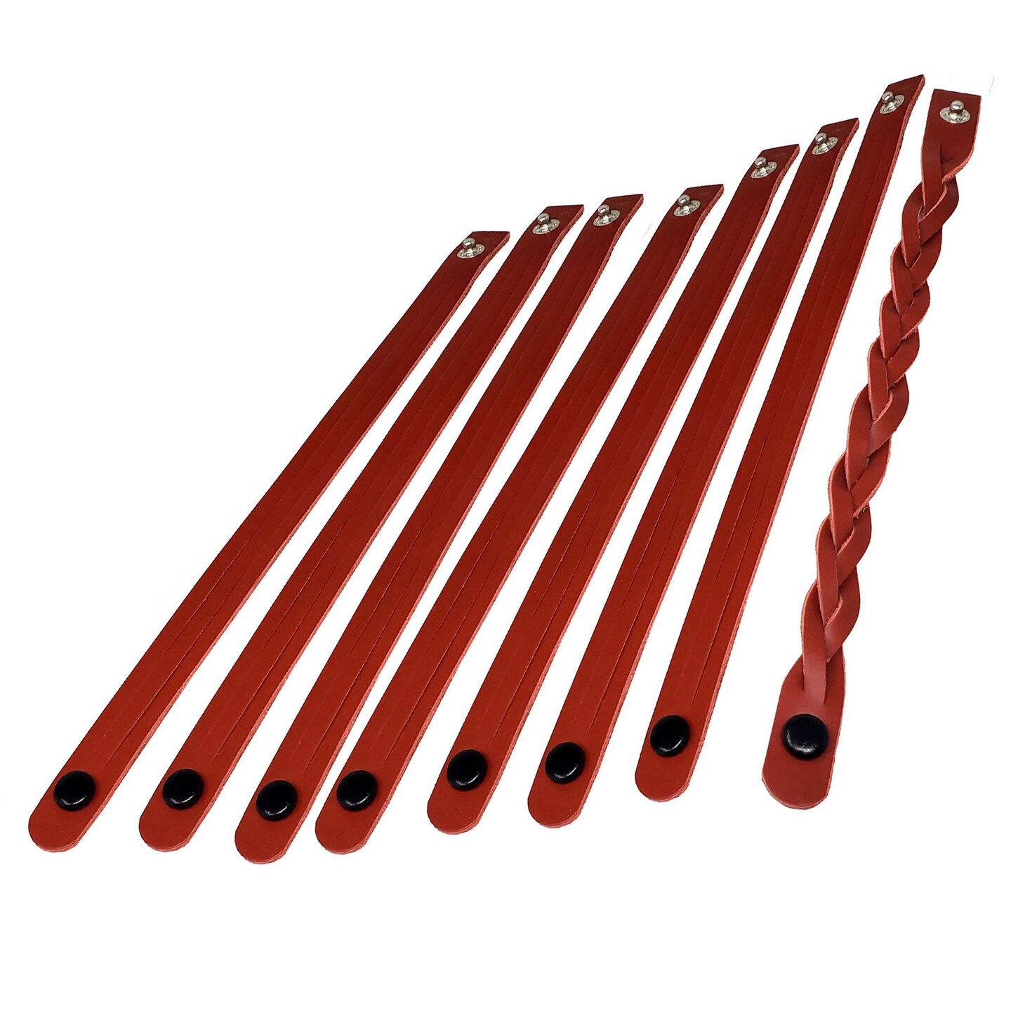 DIY Braided Leather Bracelets Kit – Mystery Braid 8 Pack, Easy Leather Bracelet Making for Craft Nights