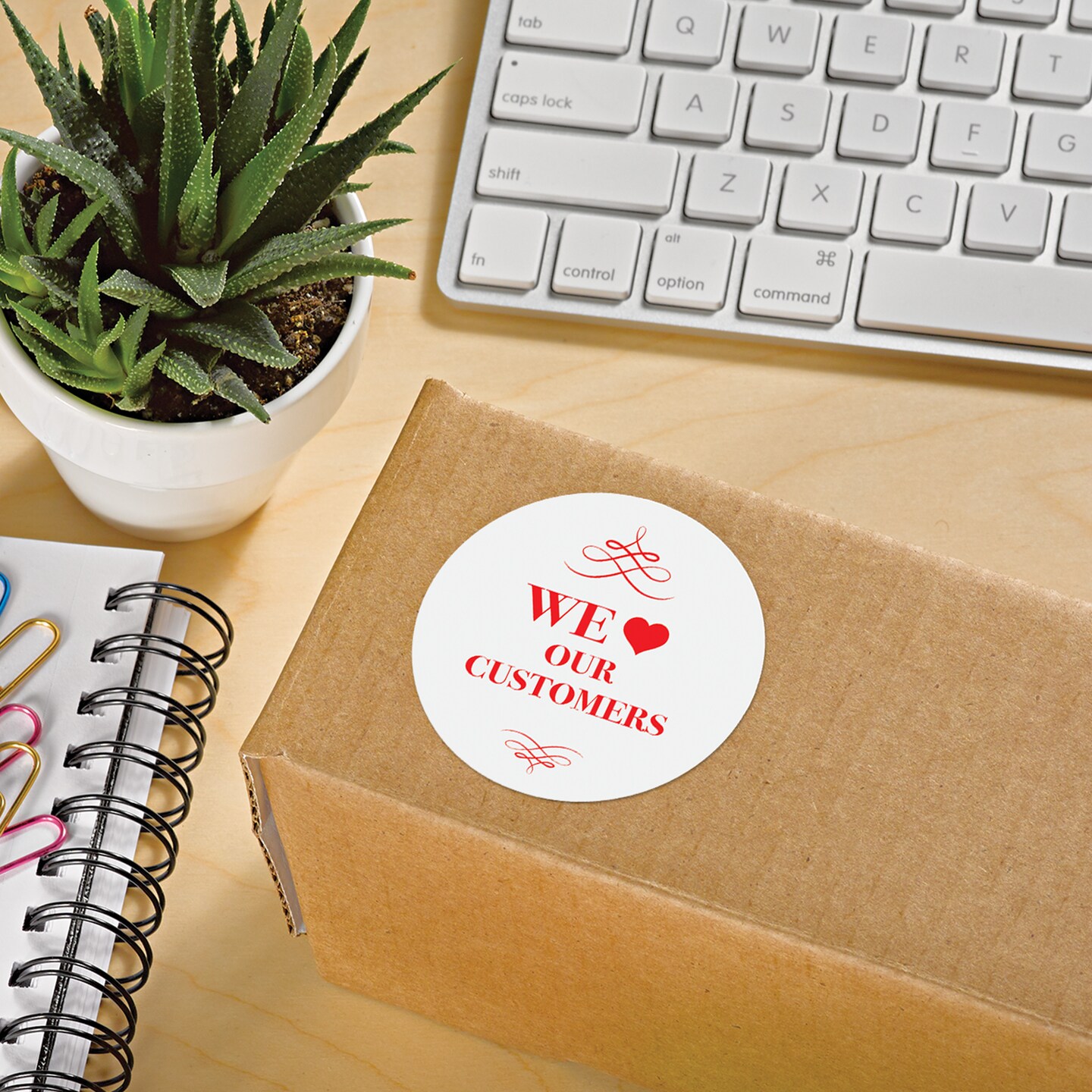 Avery Round Printable Labels, 2.5" Diameter, Matte White, Sure Feed Technology, Laser & Inkjet Compatible, 300 Blank Labels Total (5294)