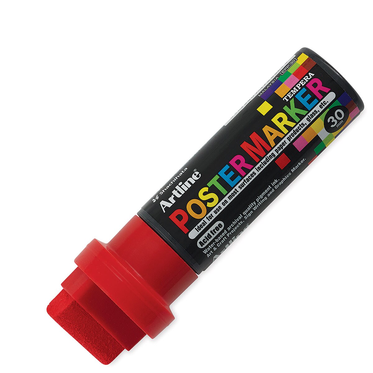 Artline Poster Markers - 30 mm Tip, Red