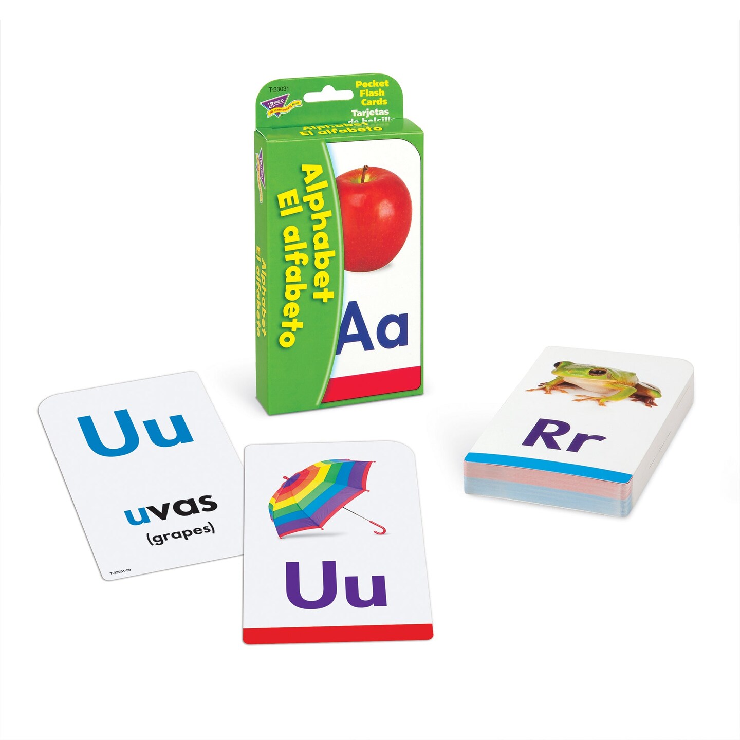 Alphabet/El Alfabeto (EN/SP) Pocket Flash Cards