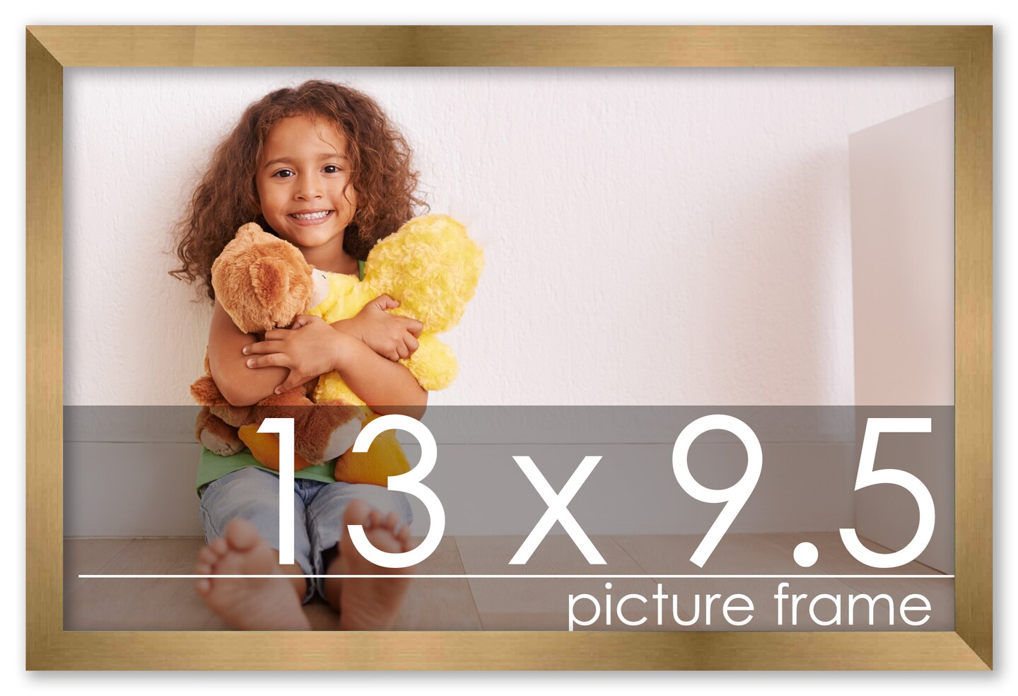 13x9.5 Solid Wood Picture Frame with UV-Resistant Acrylic & Acid-Free Backing, Available in 6 Finishes: Matte Black, Matte White, Metallic Bronze, Silver, Natural Wood Grain & Mahogany