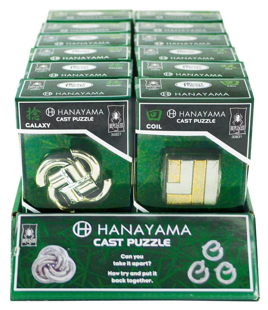 BePuzzled Hanayama Cast Puzzles-12 Piece Assortment