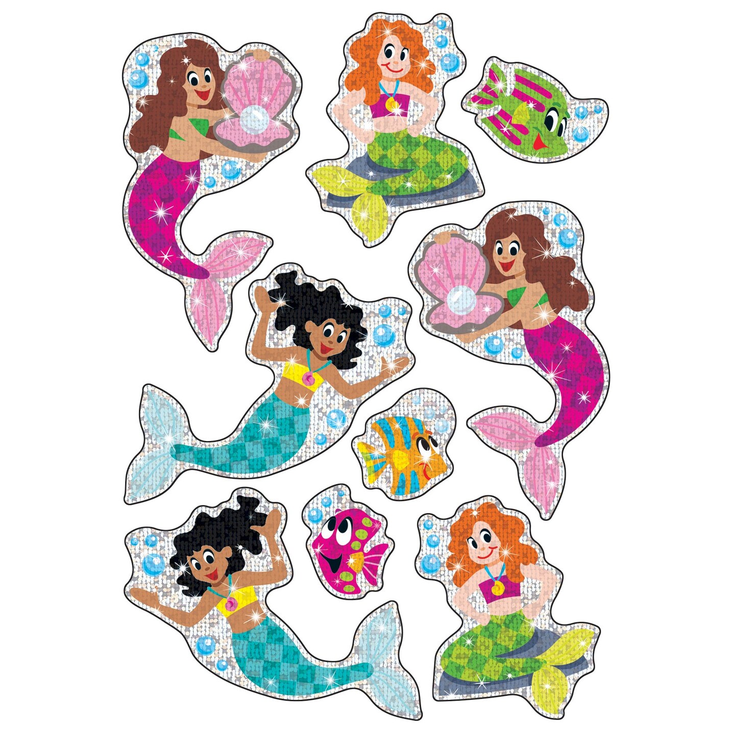 Mermaids &#x26; Friends Sparkle Stickers&#xAE;, 18 Count