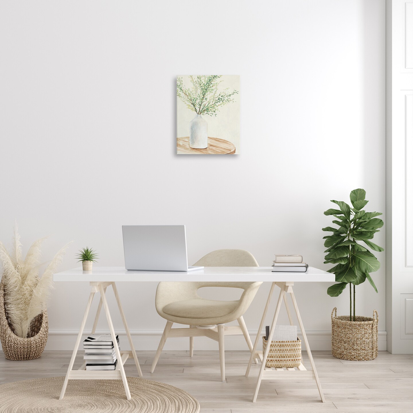 Stupell Industries Tranquil Botanical Still Life Canvas Wall Art