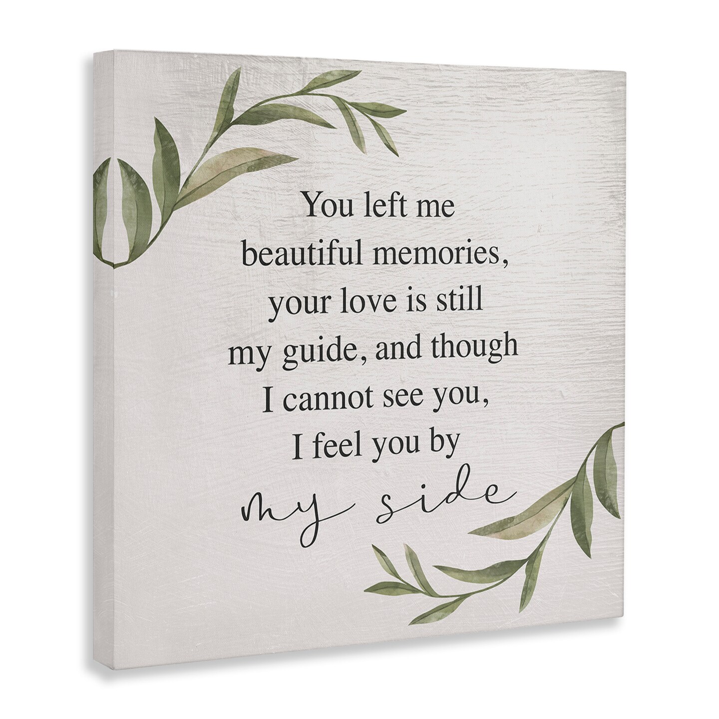 Stupell Industries Grieving Inspirational Heartfelt Phrase Canvas Wall Art