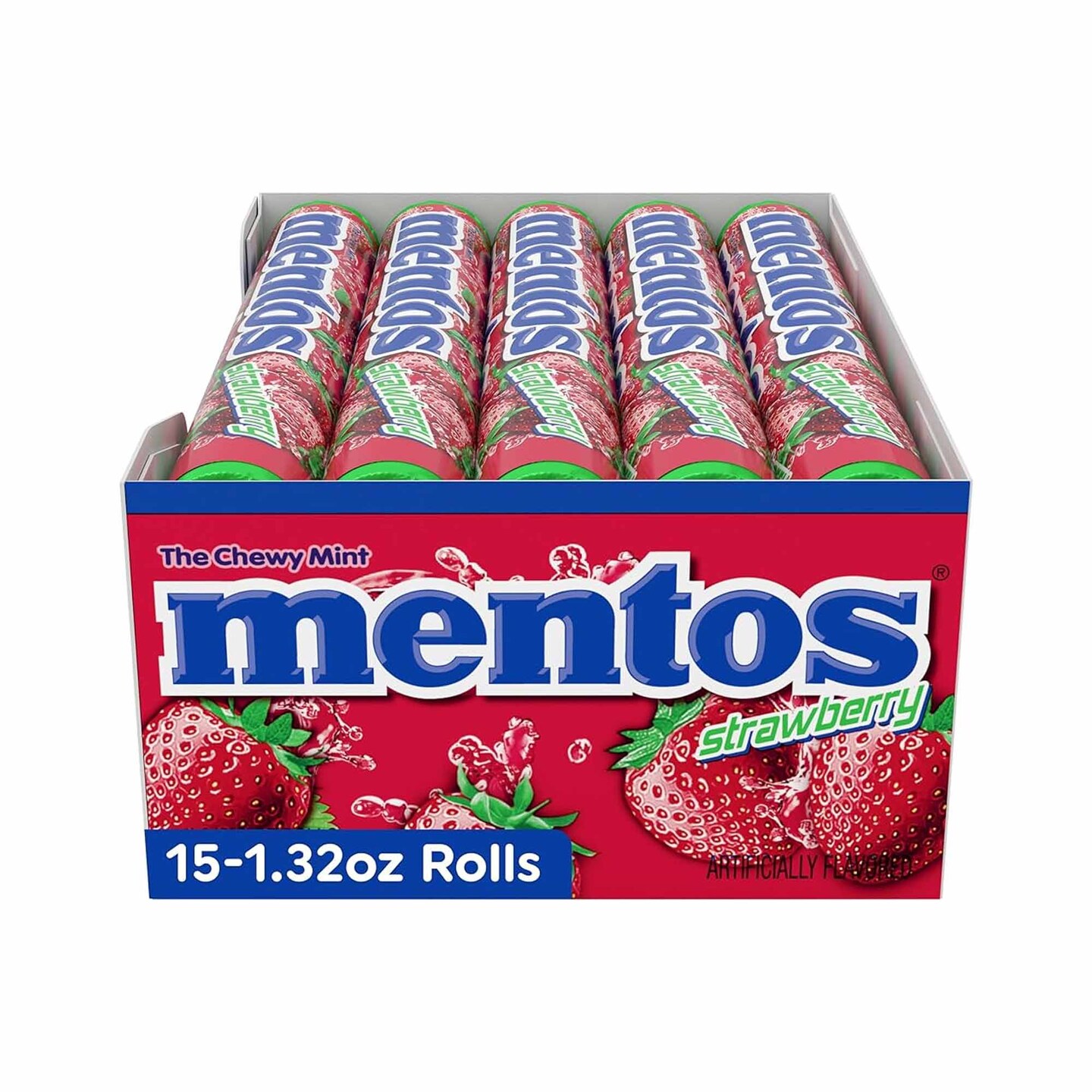 Mentos Roll Strawberry 15Ct