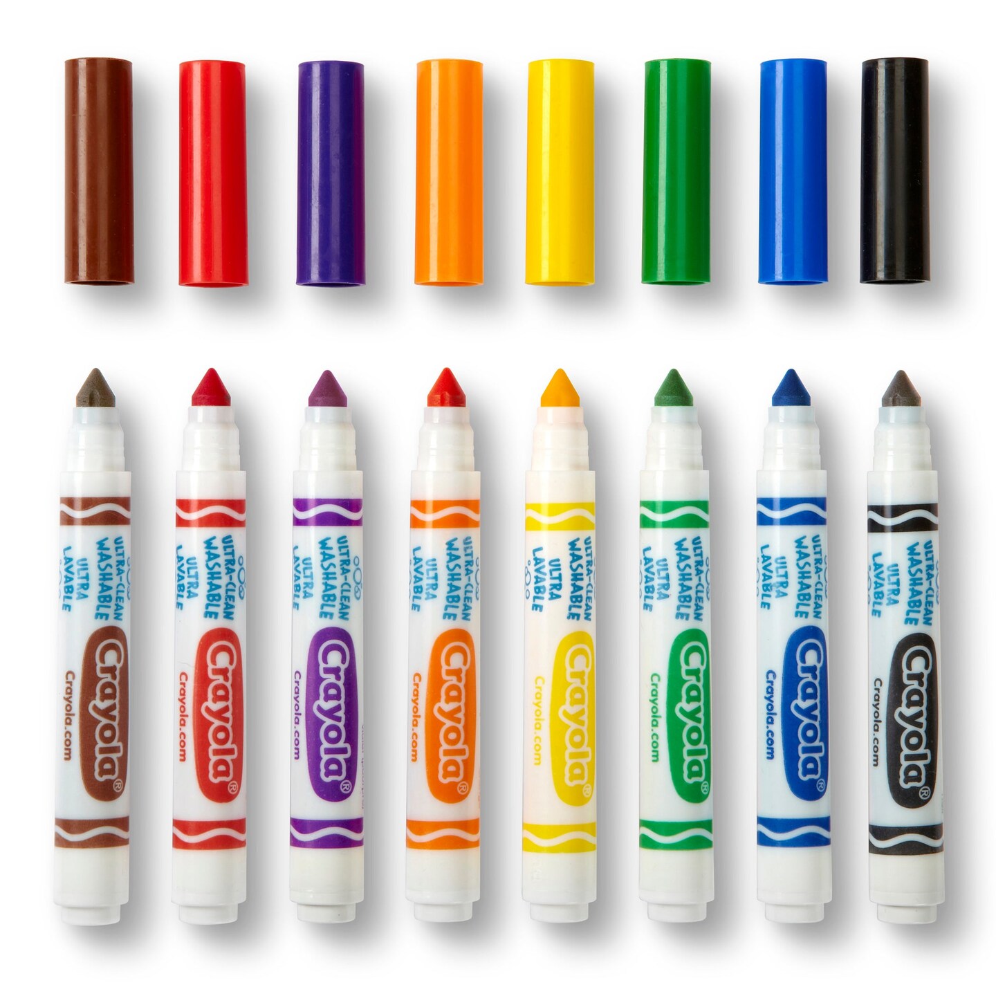 Ultra-Clean Markers, Conical Tip, Classic Colors, 8 Count
