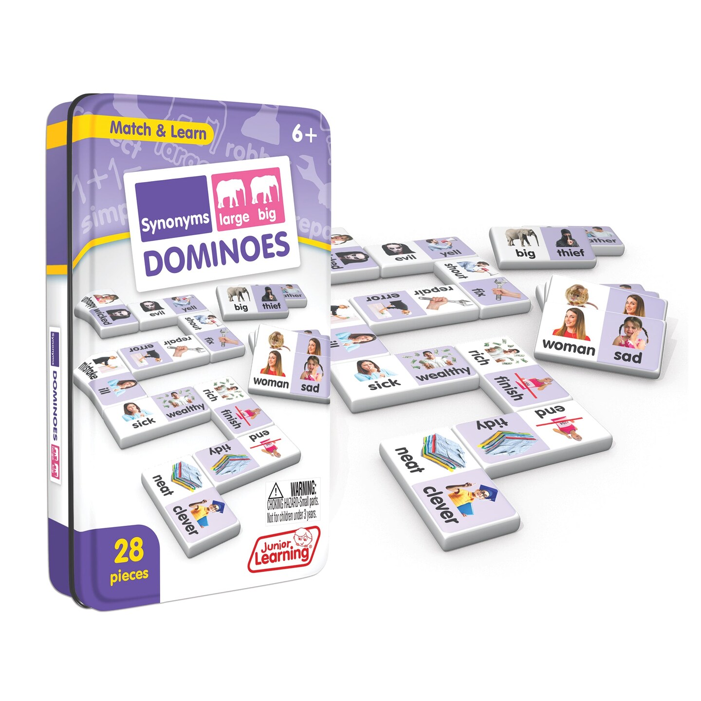 Synonyms Match &#x26; Learn Dominoes