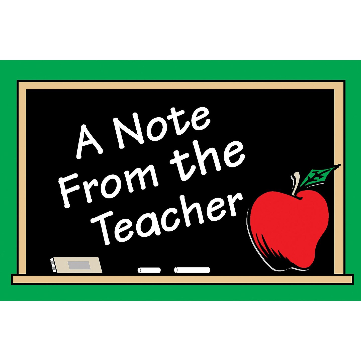 A Note from the Teacher Postcards, Pack of 30