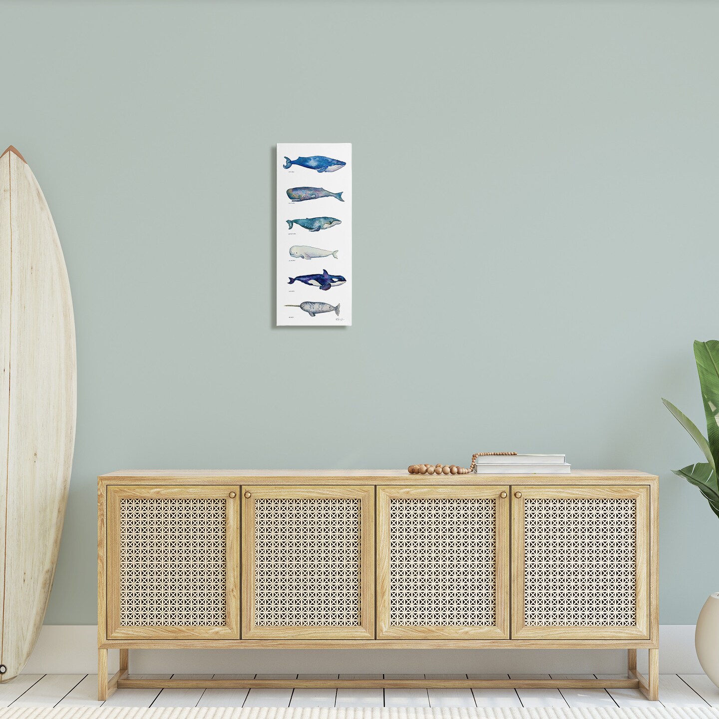 Stupell Industries Maritime Sea Life Chart Canvas Wall Art