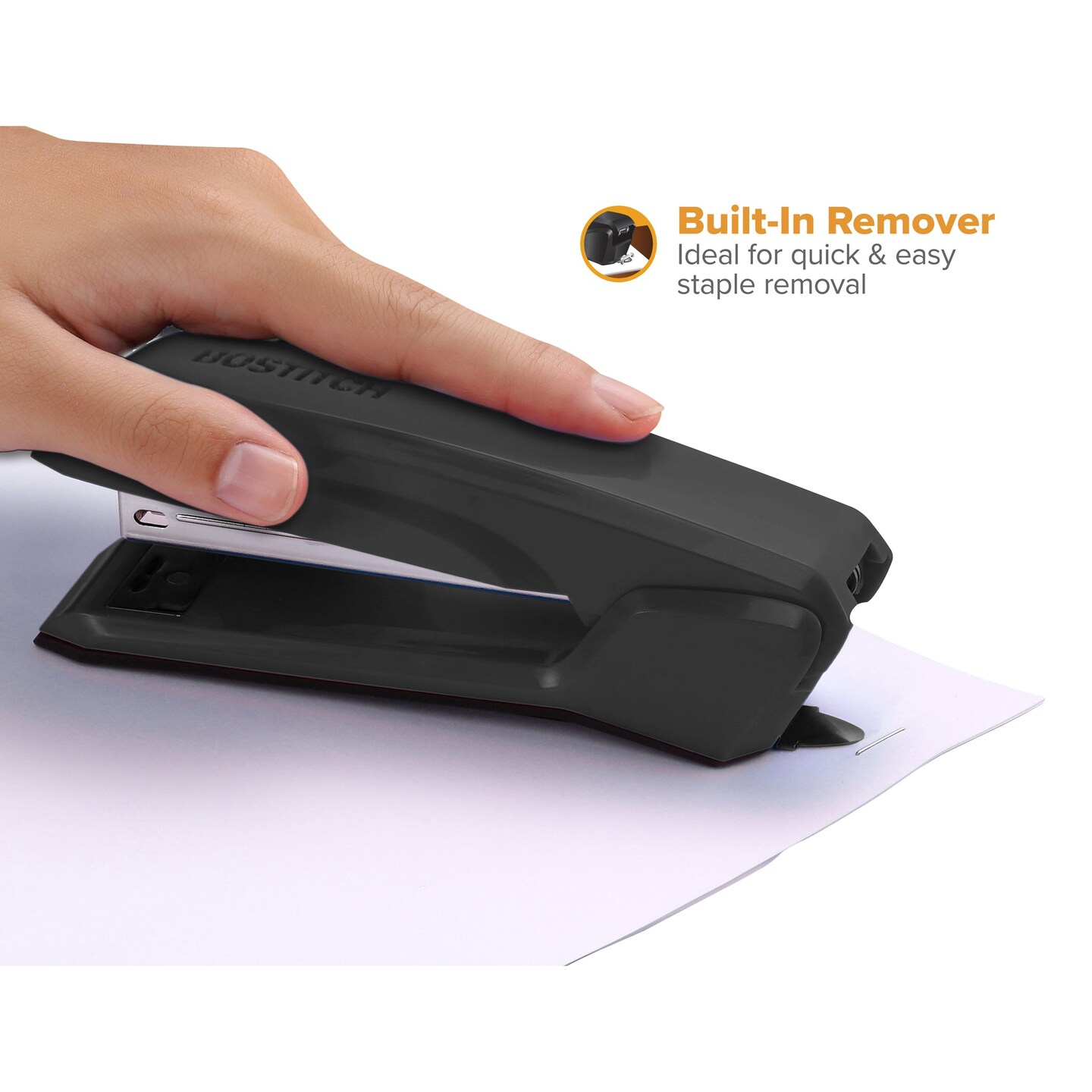 Black Anti-Microbial Desktop Stapler