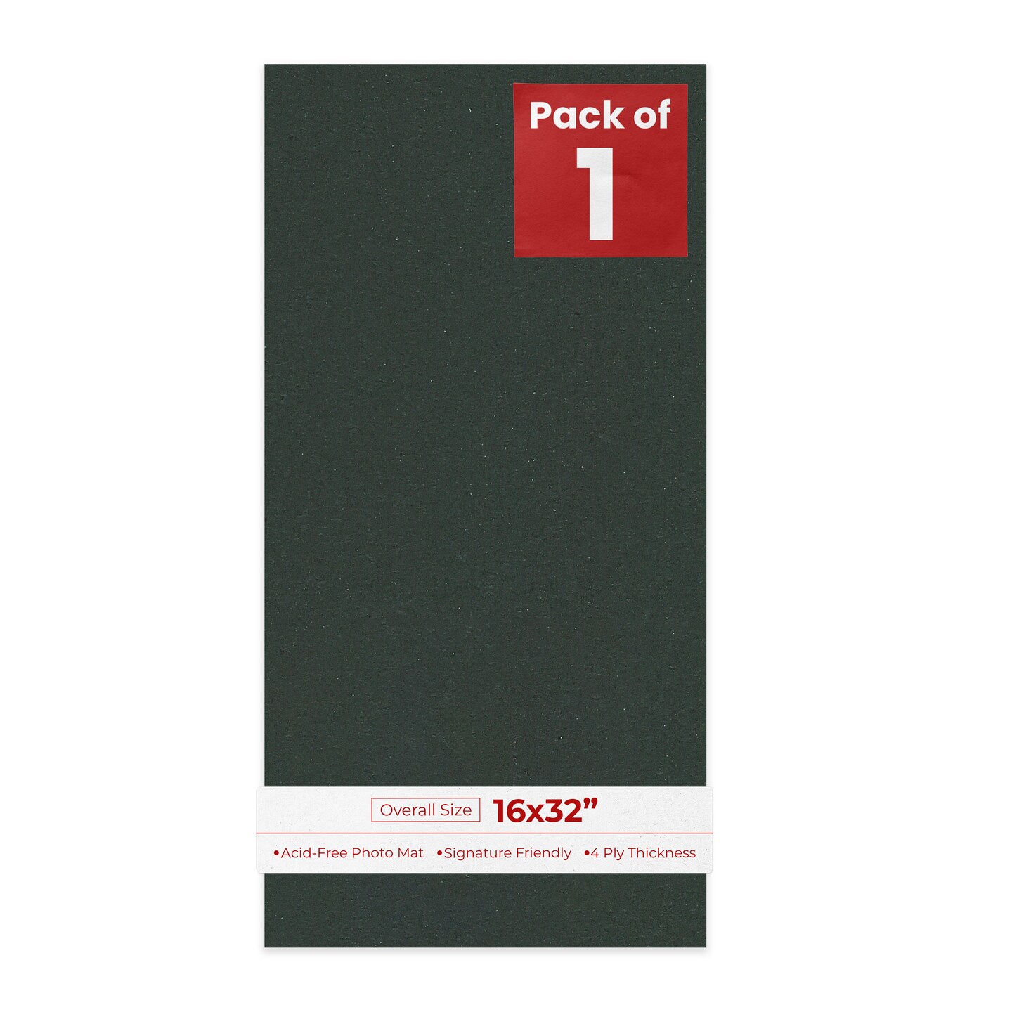 Black Pebble 16x32 Uncut Mat Board - Blank Sheets, No Opening, Color ...