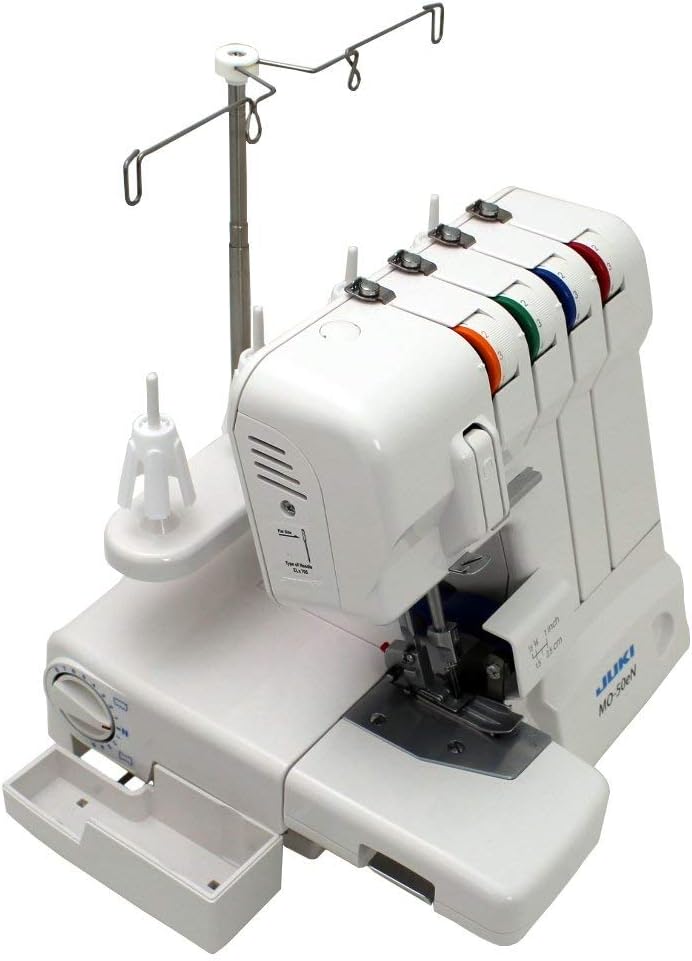 MO-50E, 3 or 4 Thread Serger, Lay In Tensions, Adjustable Differential Feed, Built In Rolled Hem, Automatic Lower Looper Threader, Retractable Upper Knife (MO-50E/UL)