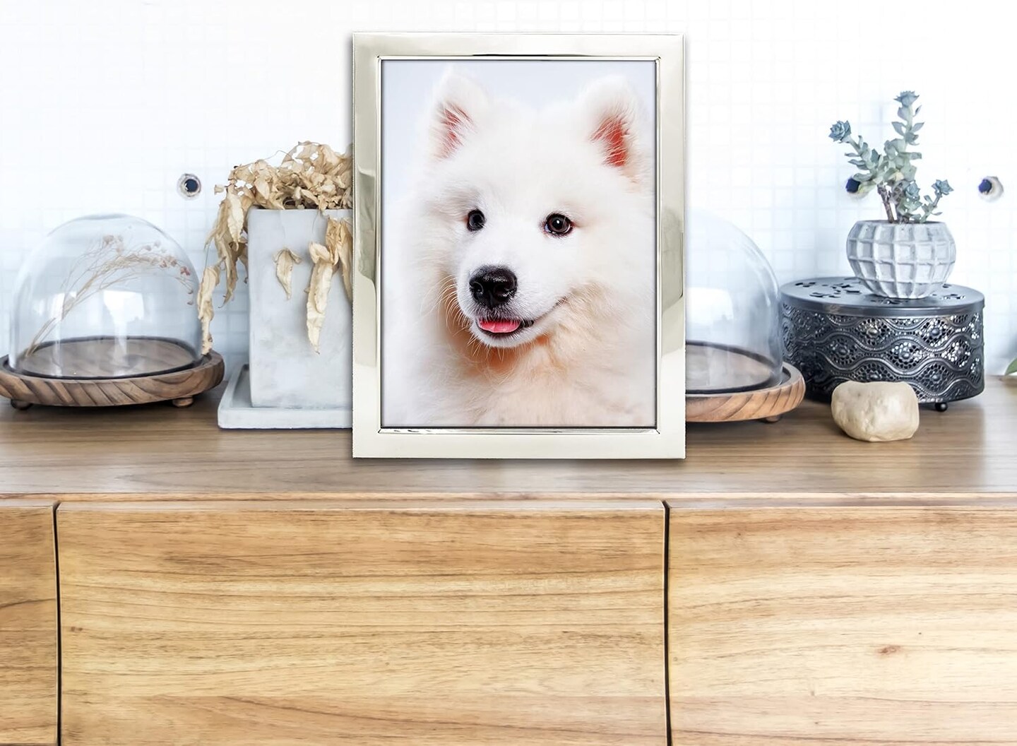 5x7 Picture Frames Silver Metal Photo Frames For Tabletop Display and Wall Decoration