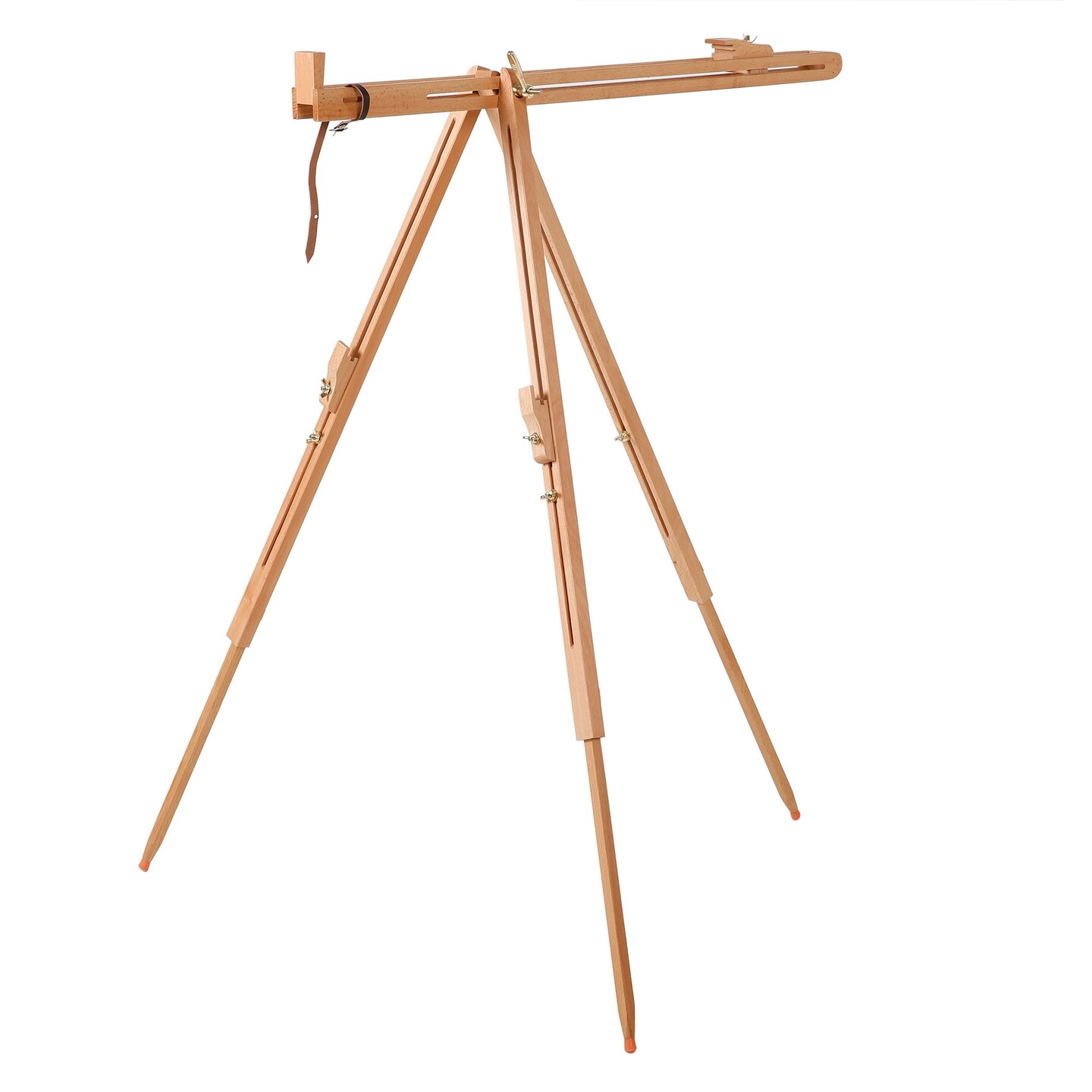 MEEDEN Tripod Field Painting Easel with Carrying Case - Solid Beech Wood Universal Tripod Easel Portable Painting Artist Easel, Perfect for Painters Students, Landscape Artists, Hold Canvas up to 44