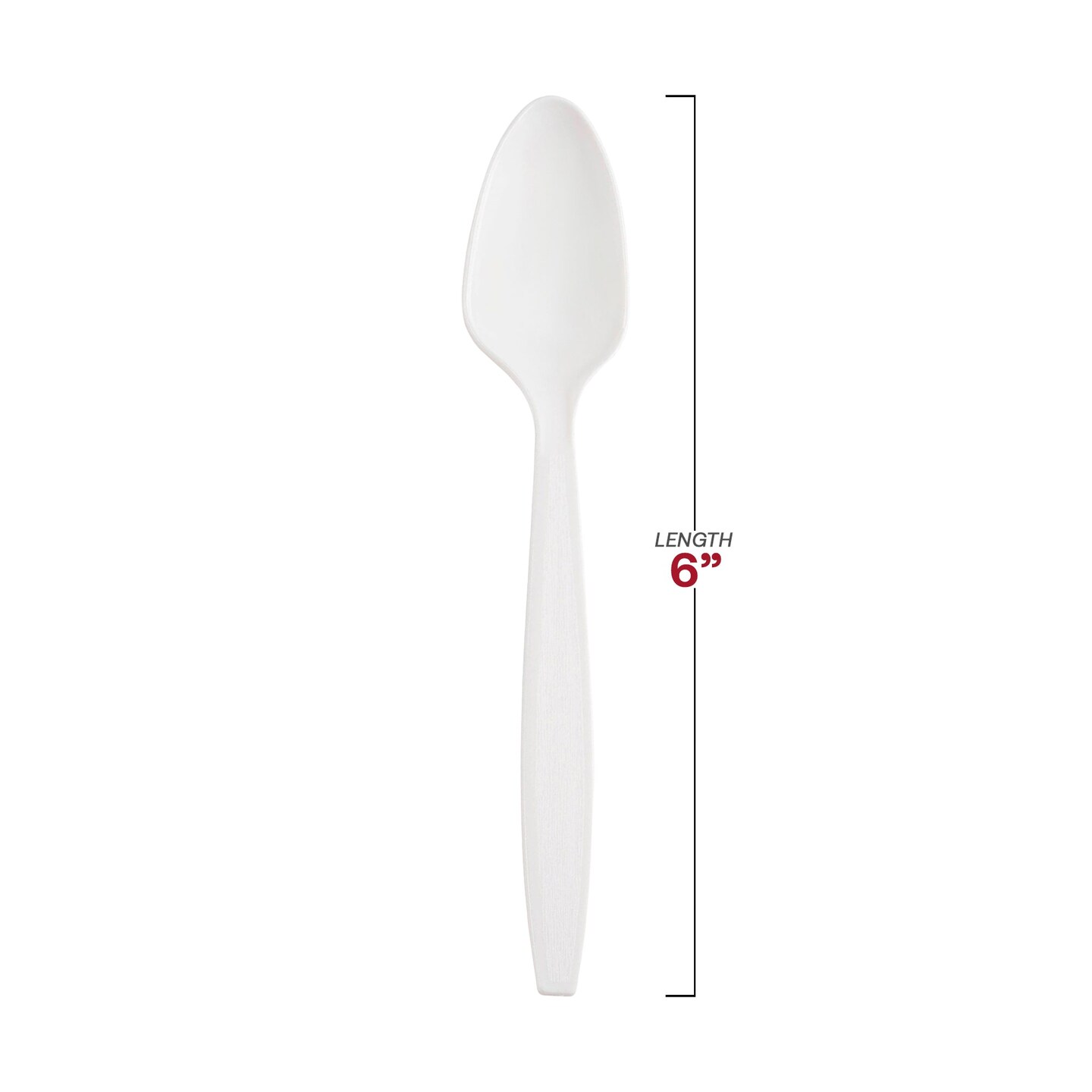 White Plastic Disposable Spoons (1000 Spoons)
