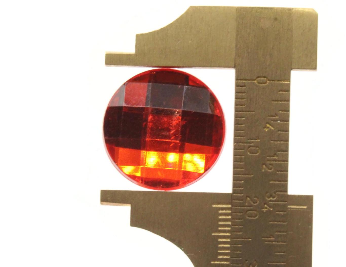 50 Mixed Size and Color Faceted Round Plastic Silver Foil Flatback Rhinestone Cabochons