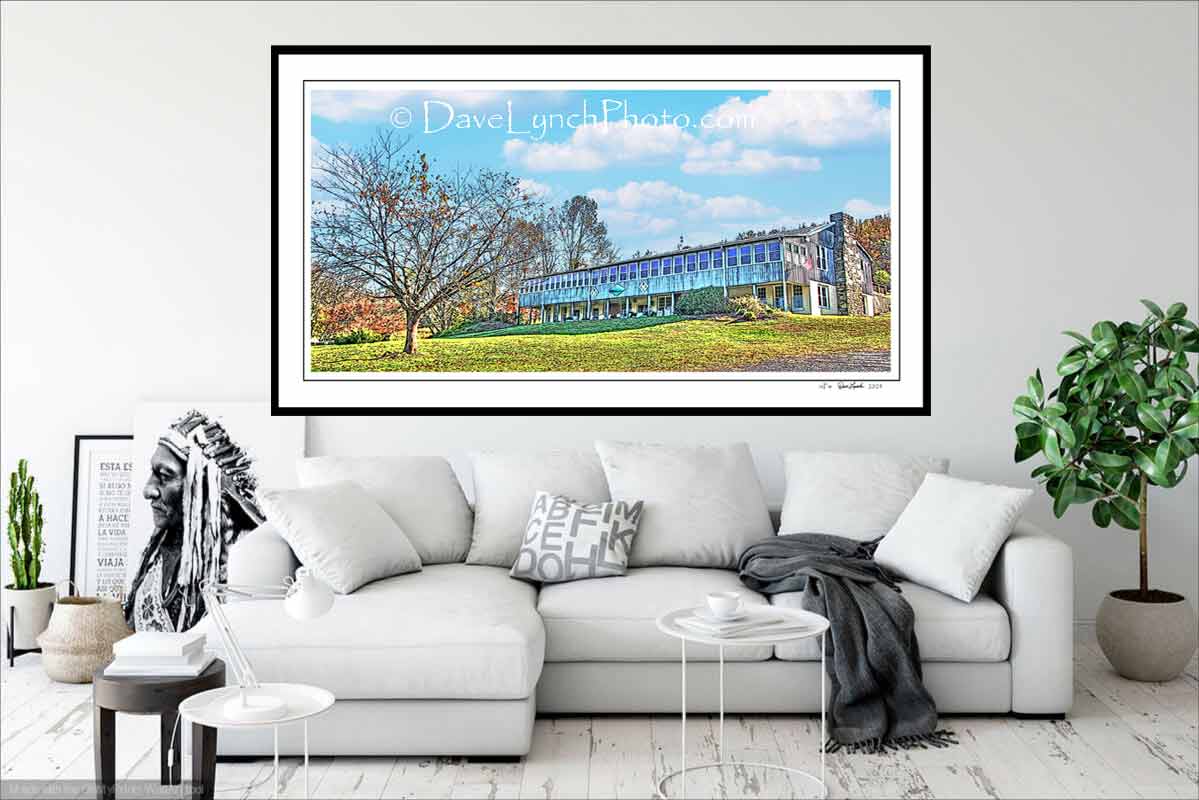 Syria VA Virginia GRAVES MOUNTAIN LODGE Panoramic Gifts Wall Map Image Skyline Framed Canvas Art Photography Print by Dave Lynch product 3