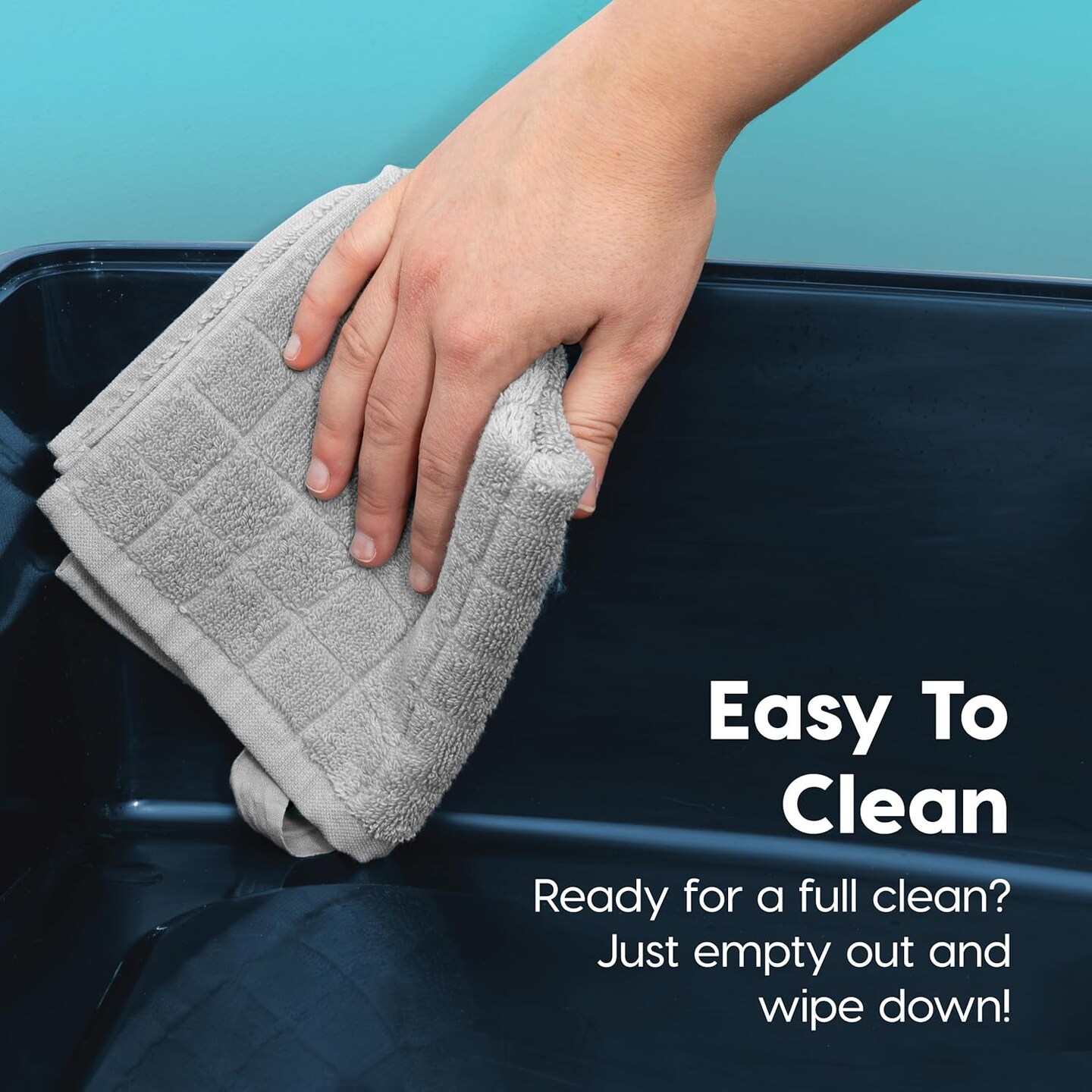 IRIS USA Extra Large Open Top Cat Litter Box with Scatter Shield, Sturdy Easy to Clean Open Air Kitty Litter Pan with Tall Spray