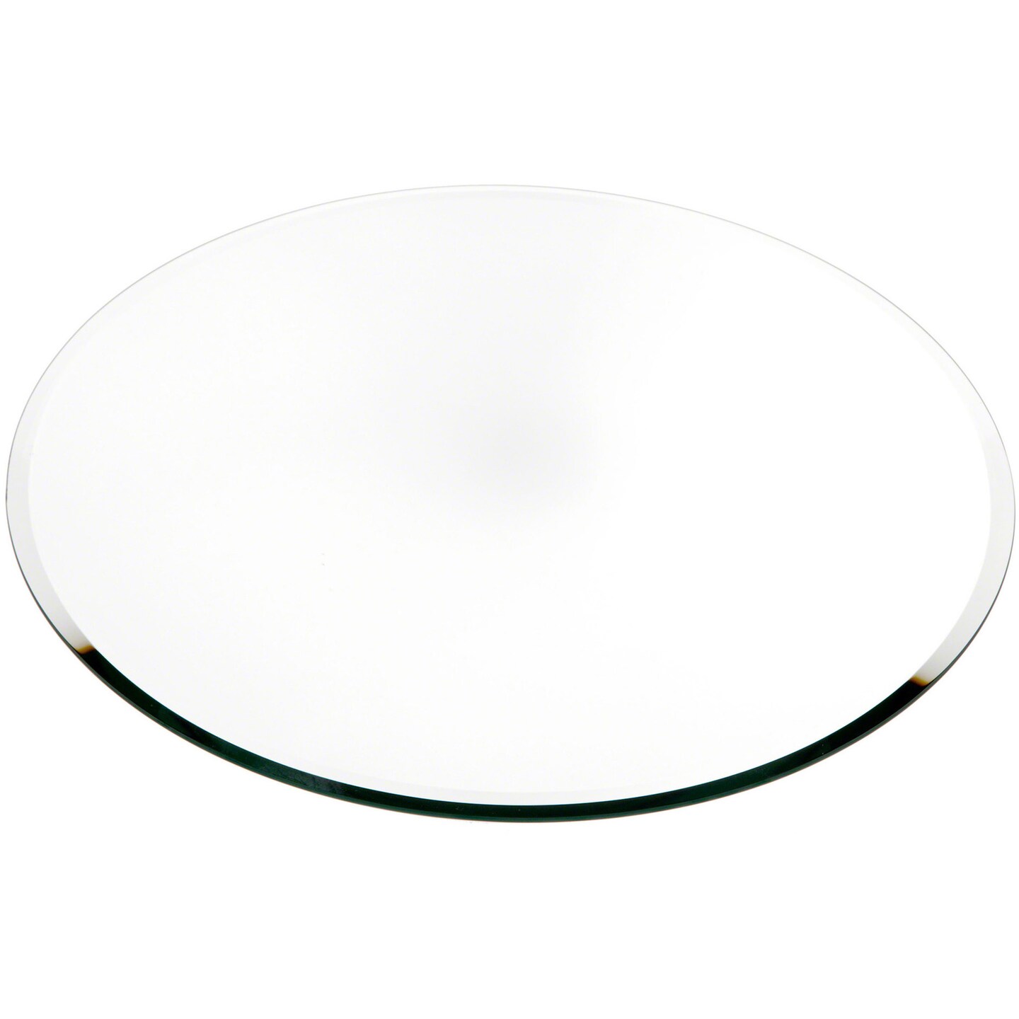 Plymor 16&#x22; Round, 5mm Thick Beveled Glass Mirror Circle