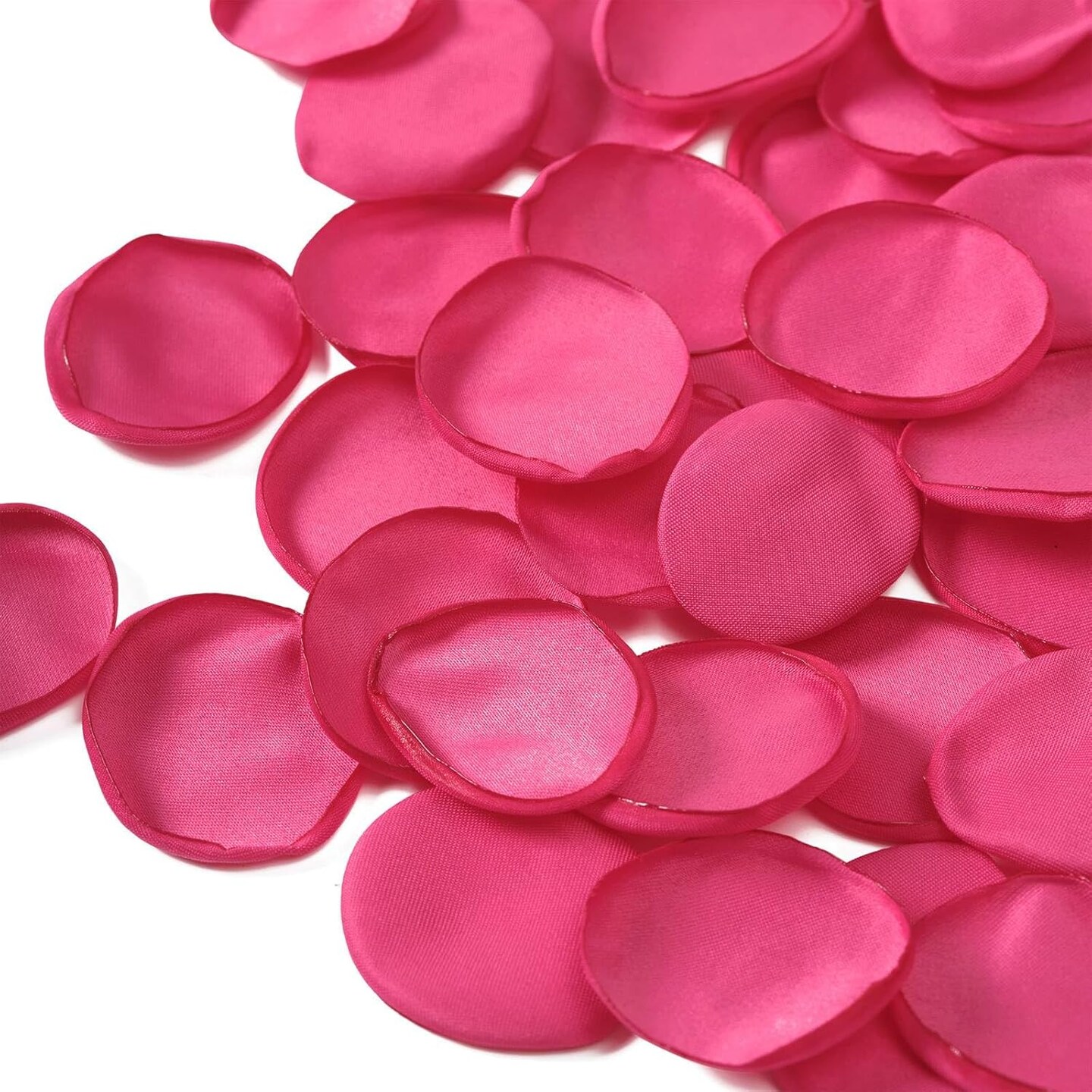 Silk Flower Petals for Wedding Decoration - 200pcs Fake Rose Petals for Bridal Showers &#x26; Parties - Hot Pink