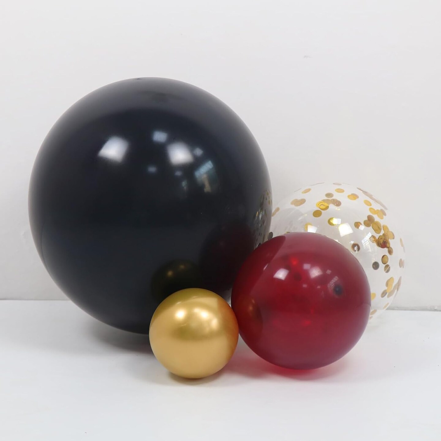Burgundy Balloon Arch Garland Kit 164pcs Metallic Rose Gold Maroon Gold Balloons
