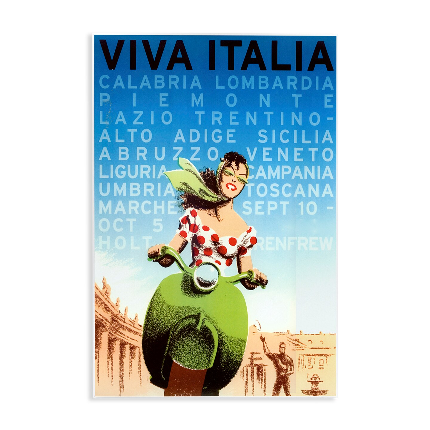 Stupell Industries Vintage Italy Travel Ad Wall Plaque Design by Marcus Jules