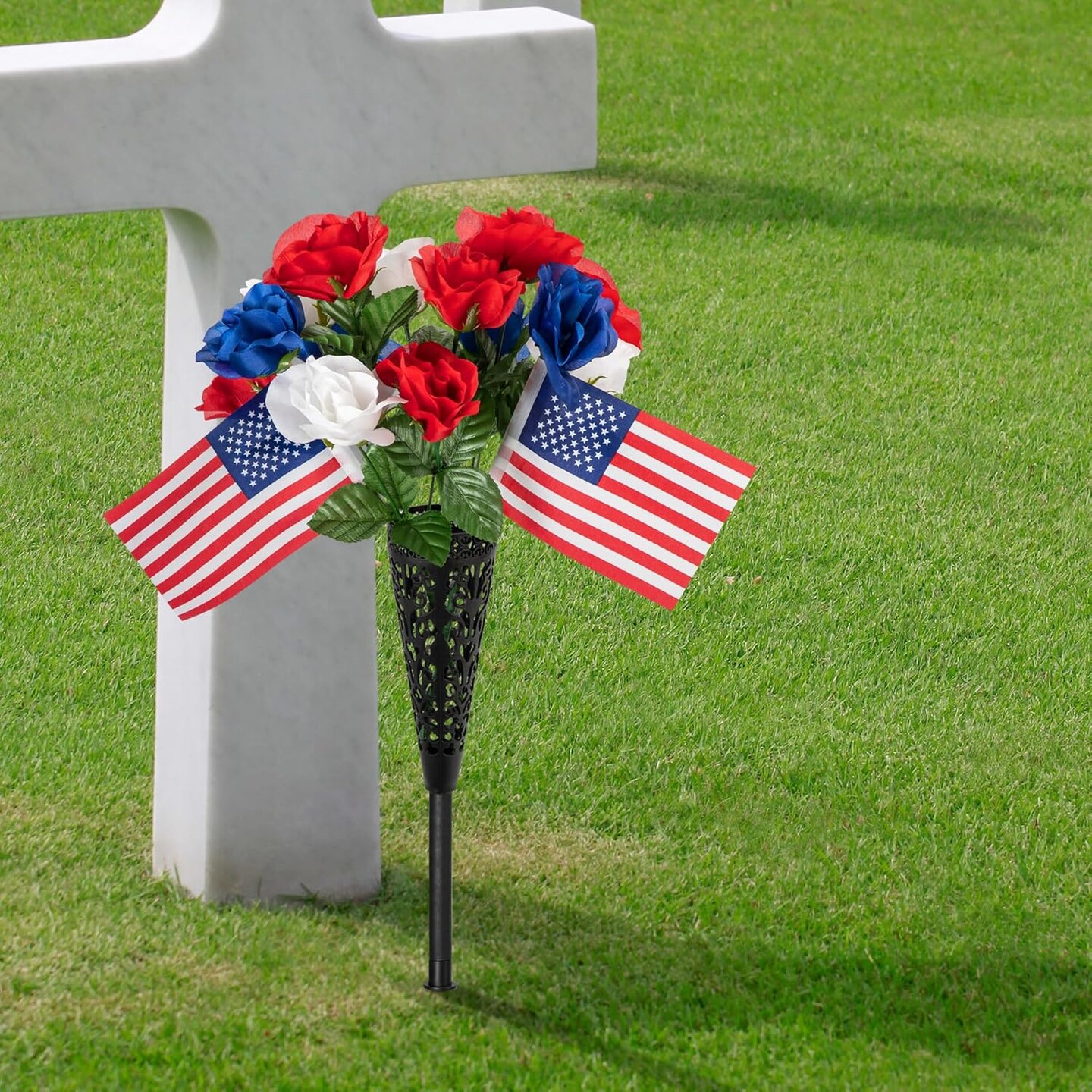 4 Bunches Memorial Day Artificial Flowers