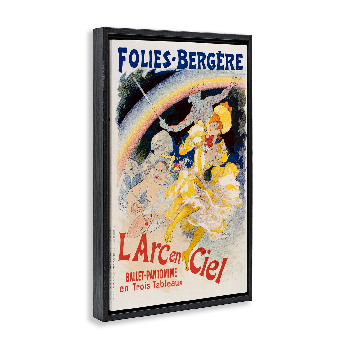 Stupell Industries Vintage Ballet Entertainment Ad Floating Frame Design by Marcus Jules