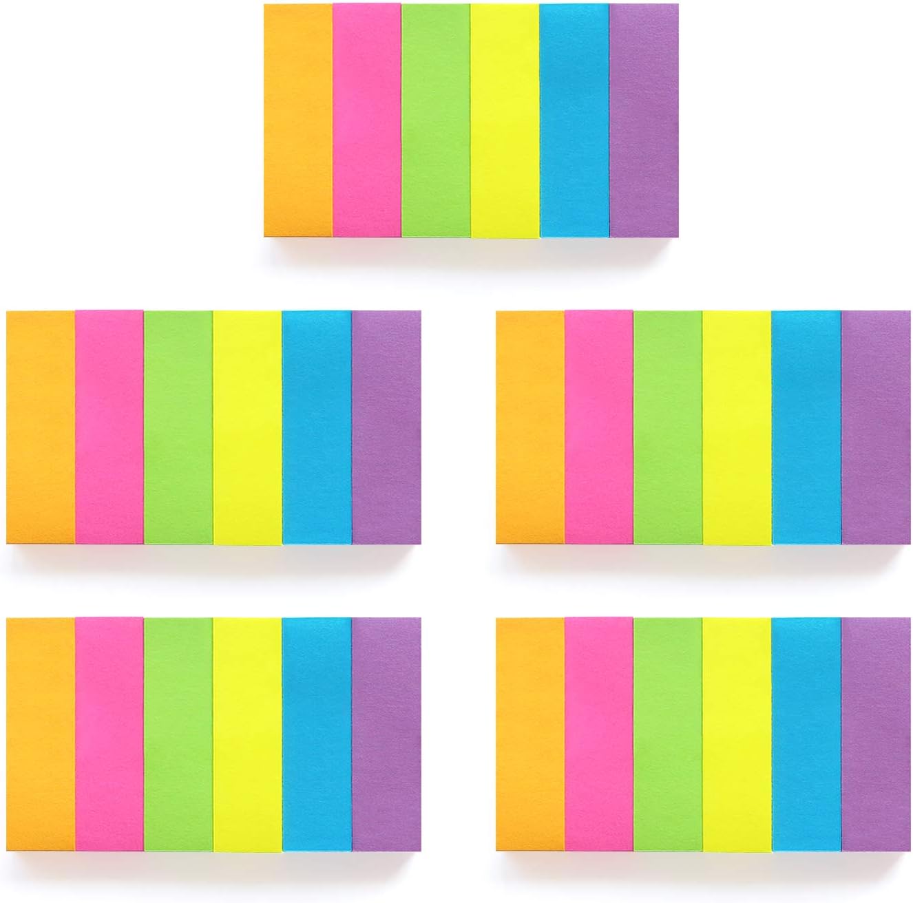 30 Pads Sticky Notes Flags Tabs Page Markers 6 Bright Color Sticky Index Tabs Page Flags 80 Sheet/Pad
