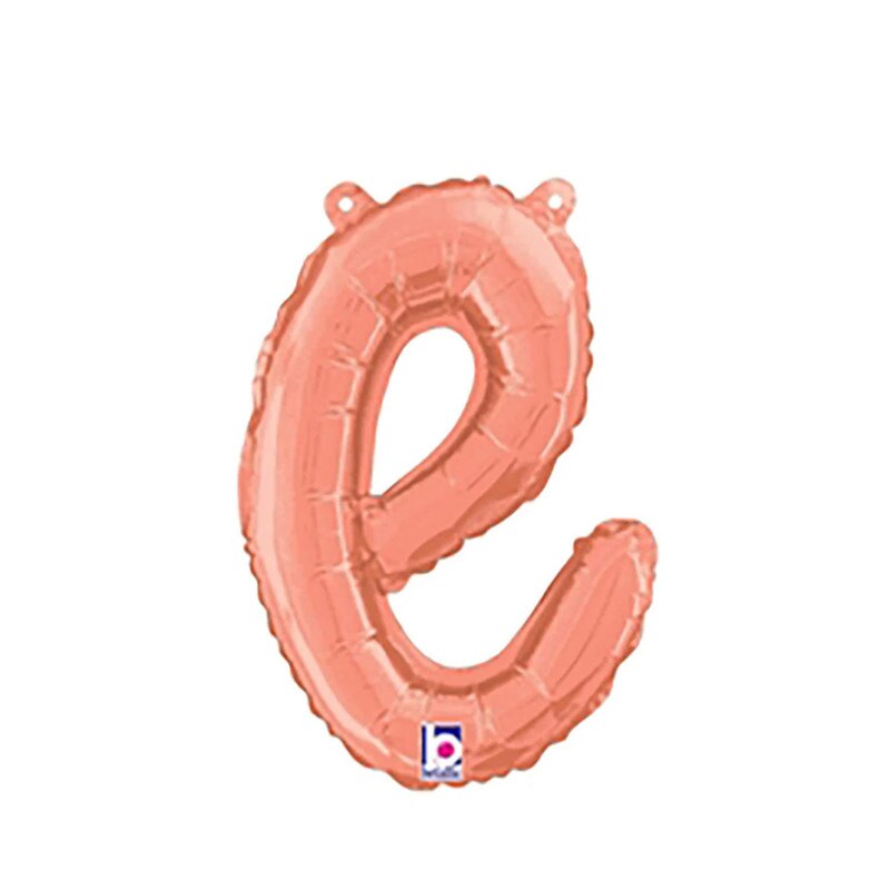 Betallic&#xAE; 14 inch Script Letter E Rose Gold Air Fill Only