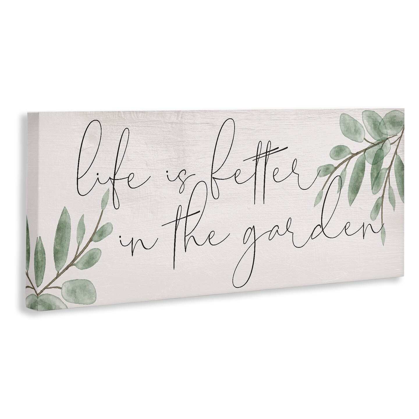 Stupell Industries Life Is Better in Garden Canvas Design by Lil' Rue