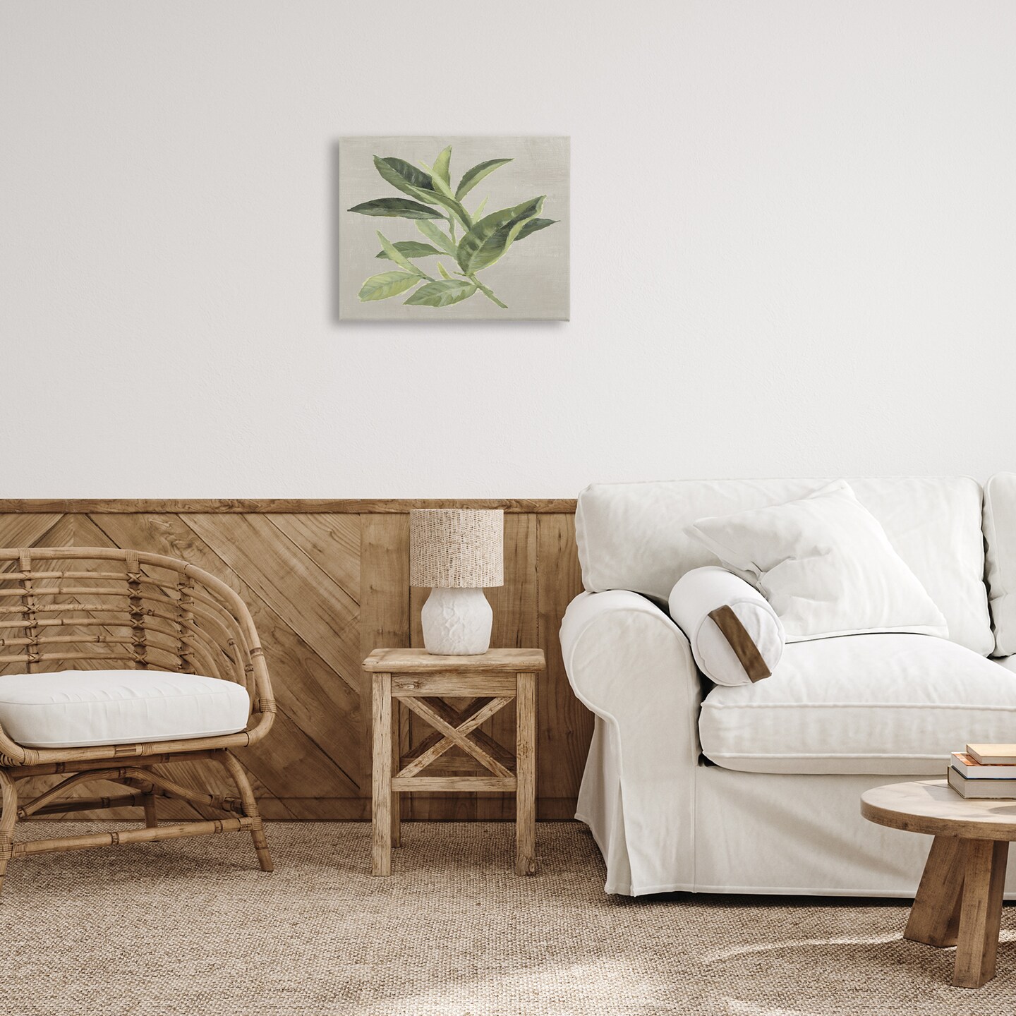 Stupell Industries Green Tea Plant Leaf Canvas Design by Lanie Loreth