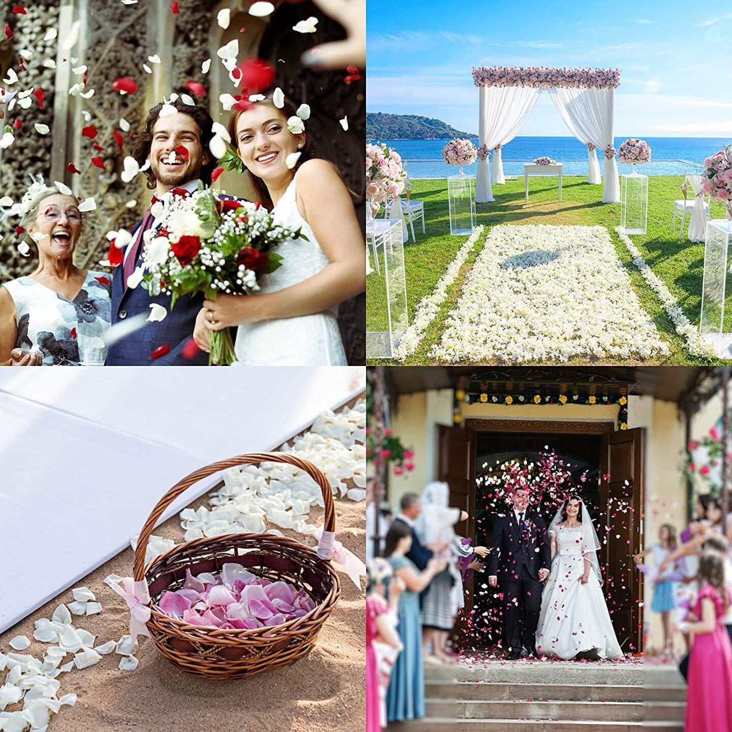 Decor 3000 Pcs Rose Petals Artificial Flowers for Valentine's Wedding Decor Romantic Night Bridal Party Home Decorations