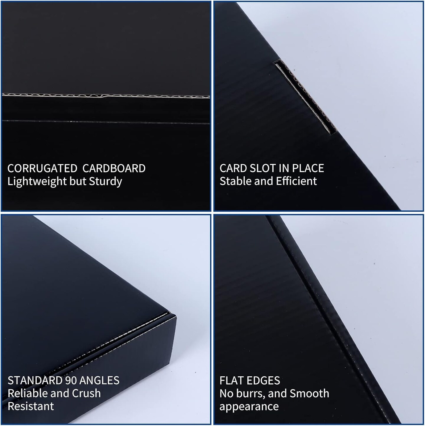 9x6x4 Inches Black Shipping Boxes Pack of 20, Small Business Cardboard Mailer Boxes Gift Boxes for Shipping Packaging