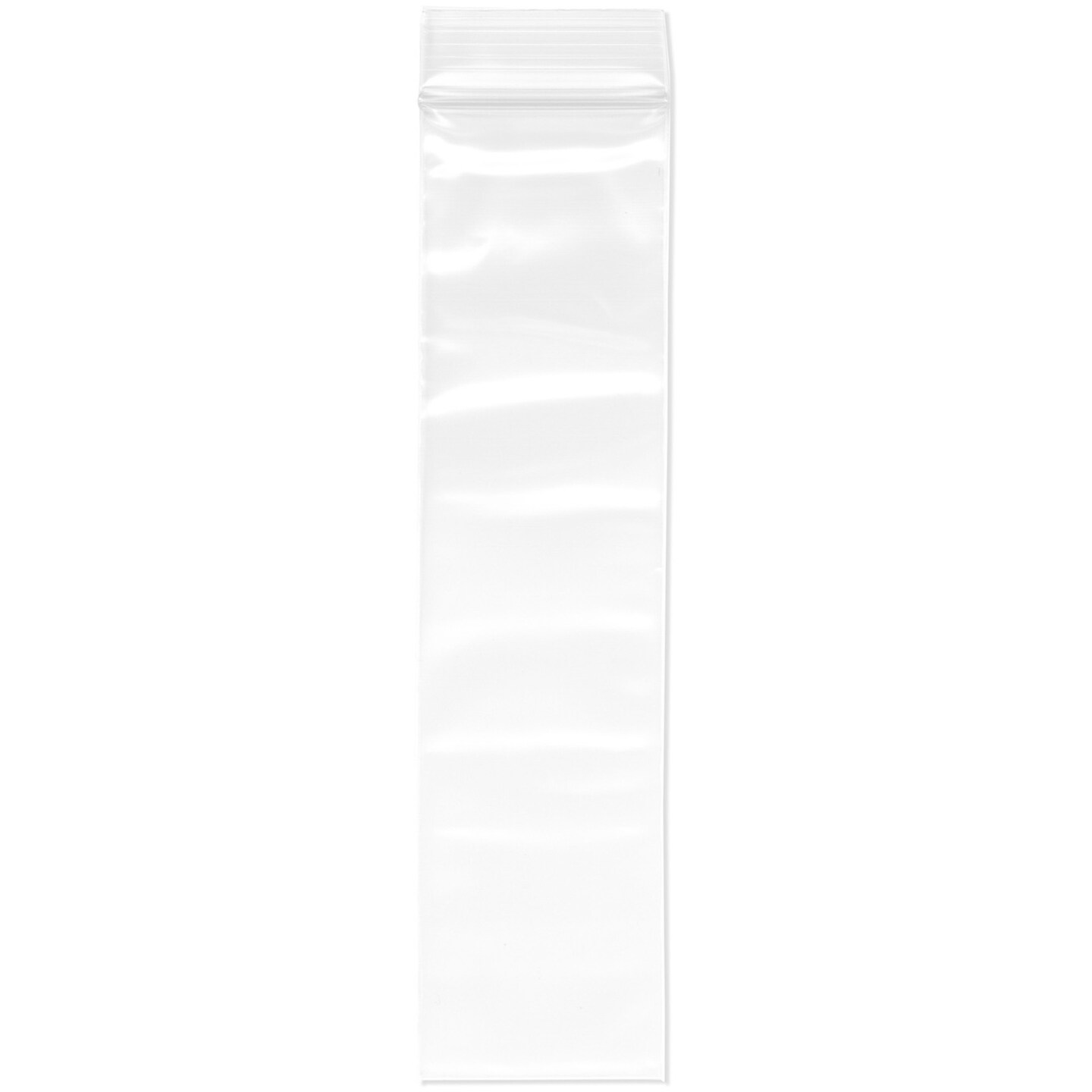Plymor 2" x 8", 4 Mil Heavy Duty Zipper Reclosable Plastic Bags