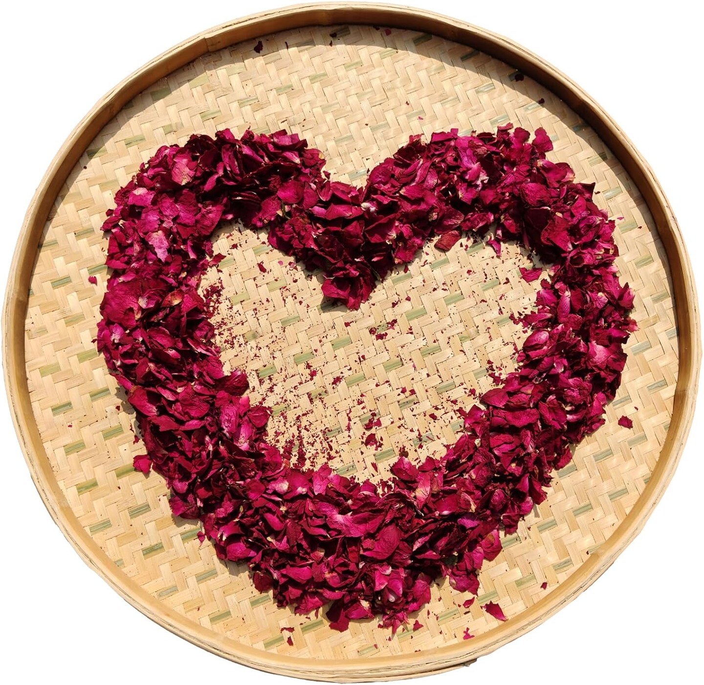 Dried Rose Petals, 3.52 Oz/100g, Pure Natural Flowers for Candle Making, Bath, Wedding Decoration