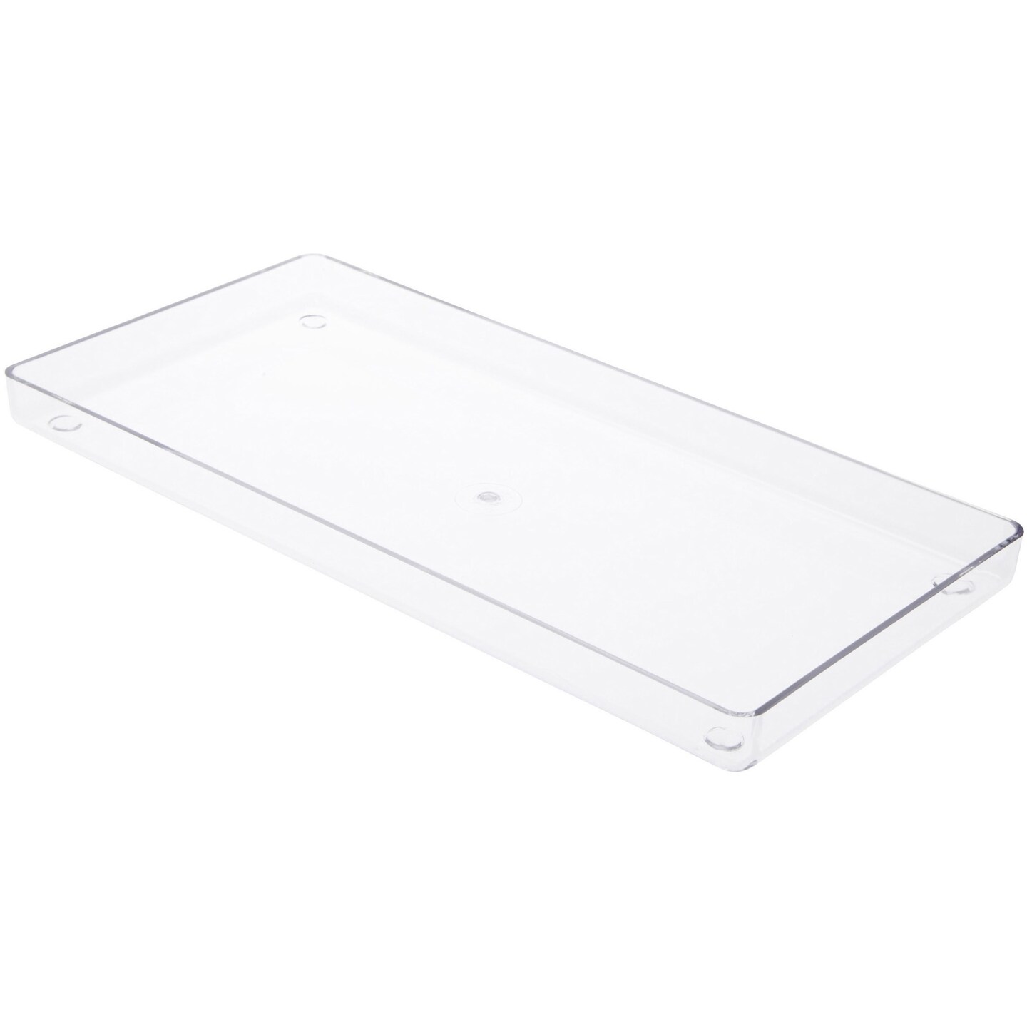 Pioneer Plastics TRAY-14R Clear Candy Plastic Tray, 14.125" W x 6.875" D x 1" H