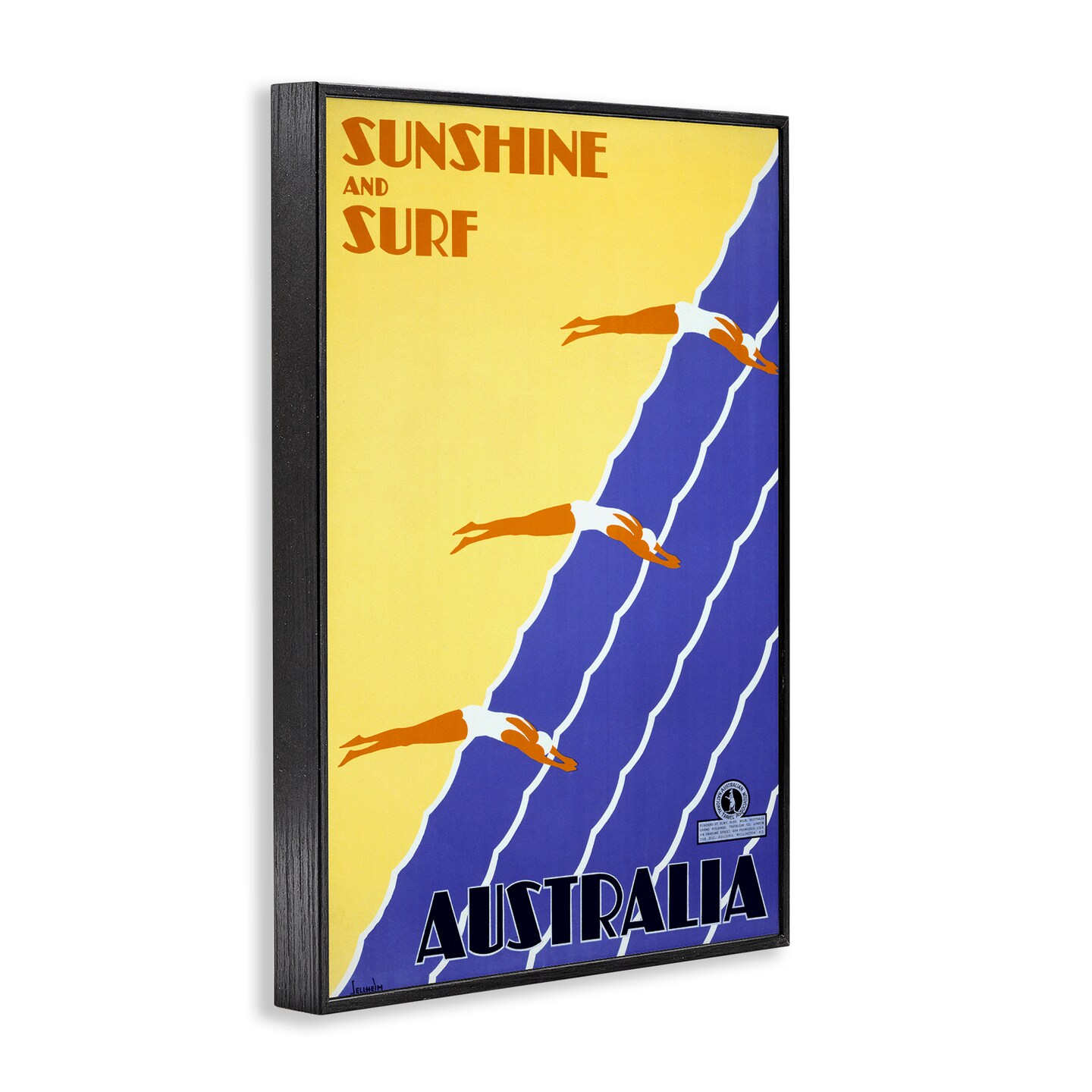 Stupell Industries Sunshine & Surf Australia Framed Giclee Design by Marcus Jules