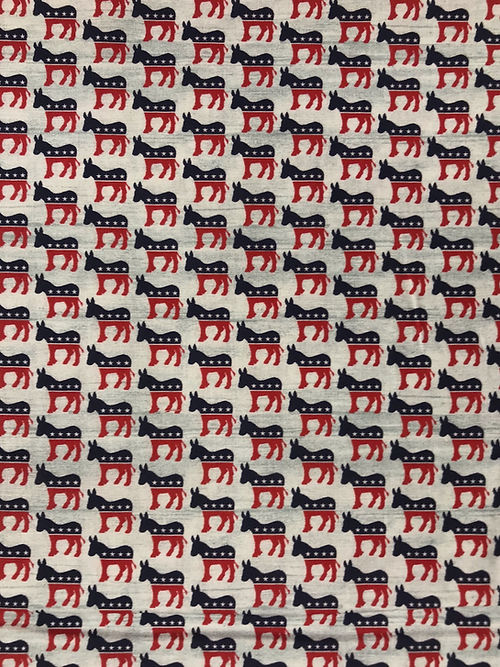 1 Yard Donkey Cotton Fabric Light Gray 44/45″ Wide Animal Print for Sewing & Quilting Projects