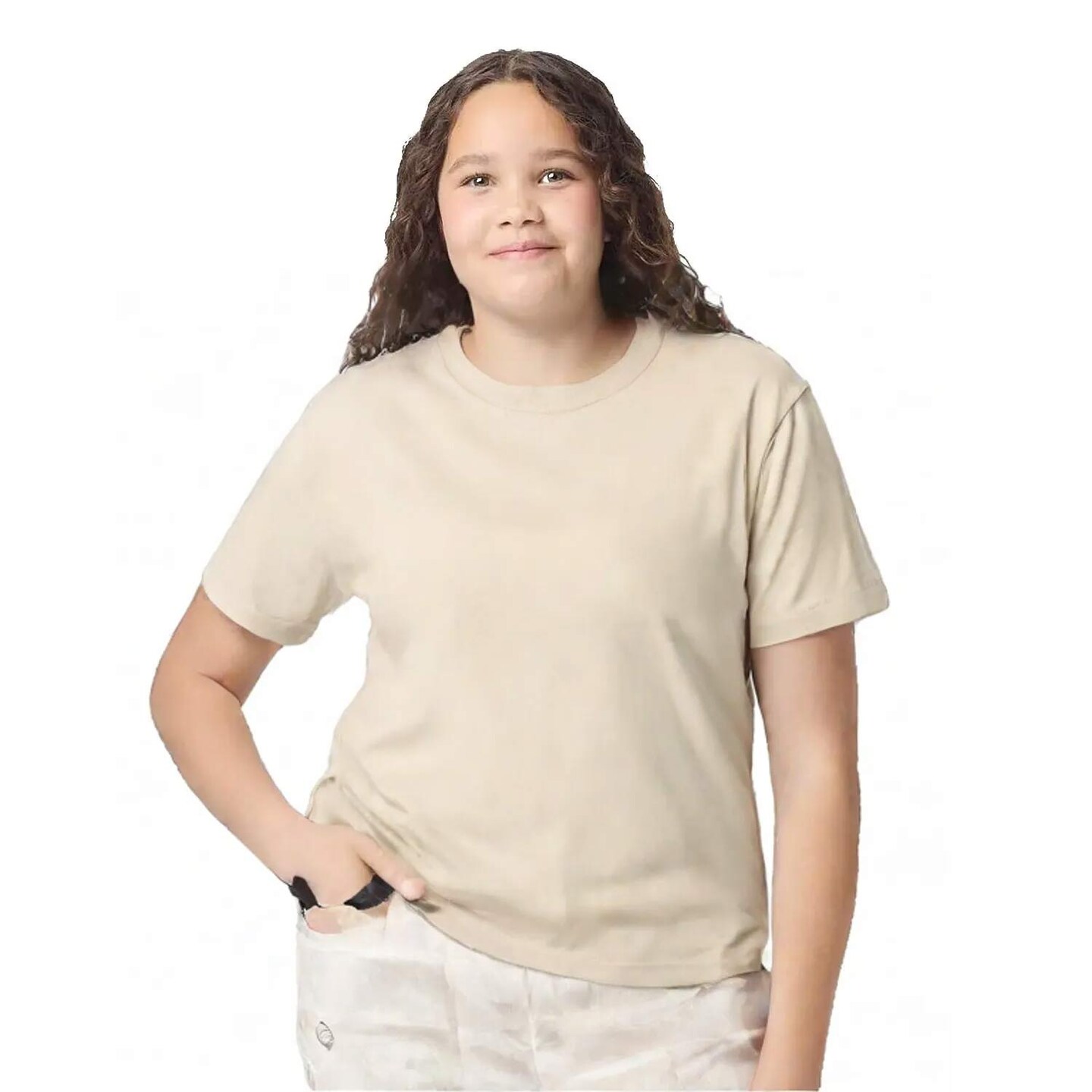 Gildan Youth Heavy Cotton Crewneck Short Sleeve T-Shirt for School Programs & Printing Cotton Tee