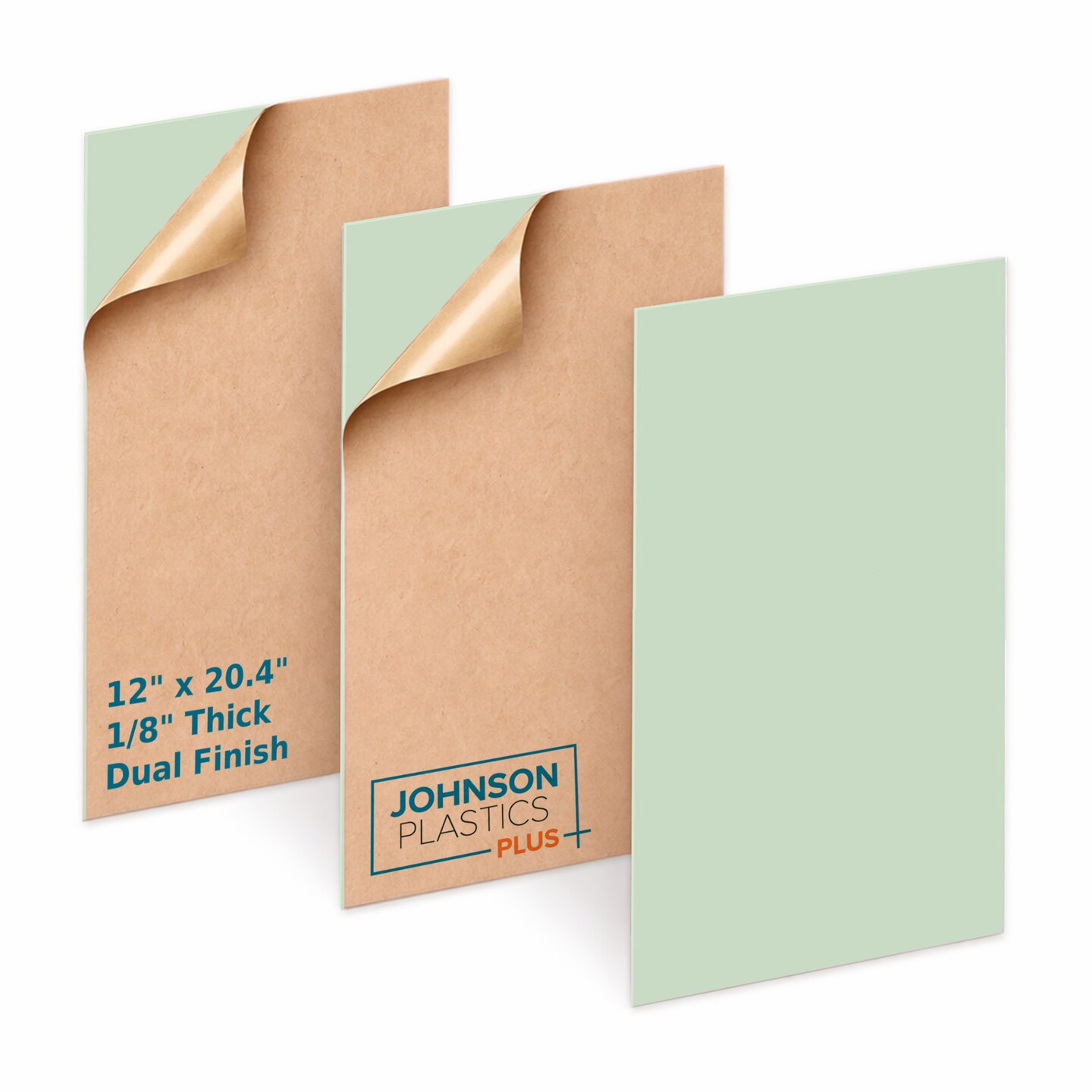 Pastel Cast Acrylic Sheet for Laser Engraving, Rotary Engraving & UV-LED Printing, 12" x 20.4", 1/8" Thick, Opaque Dual Finish Gloss/Matte Acrylic Panel Raw Material